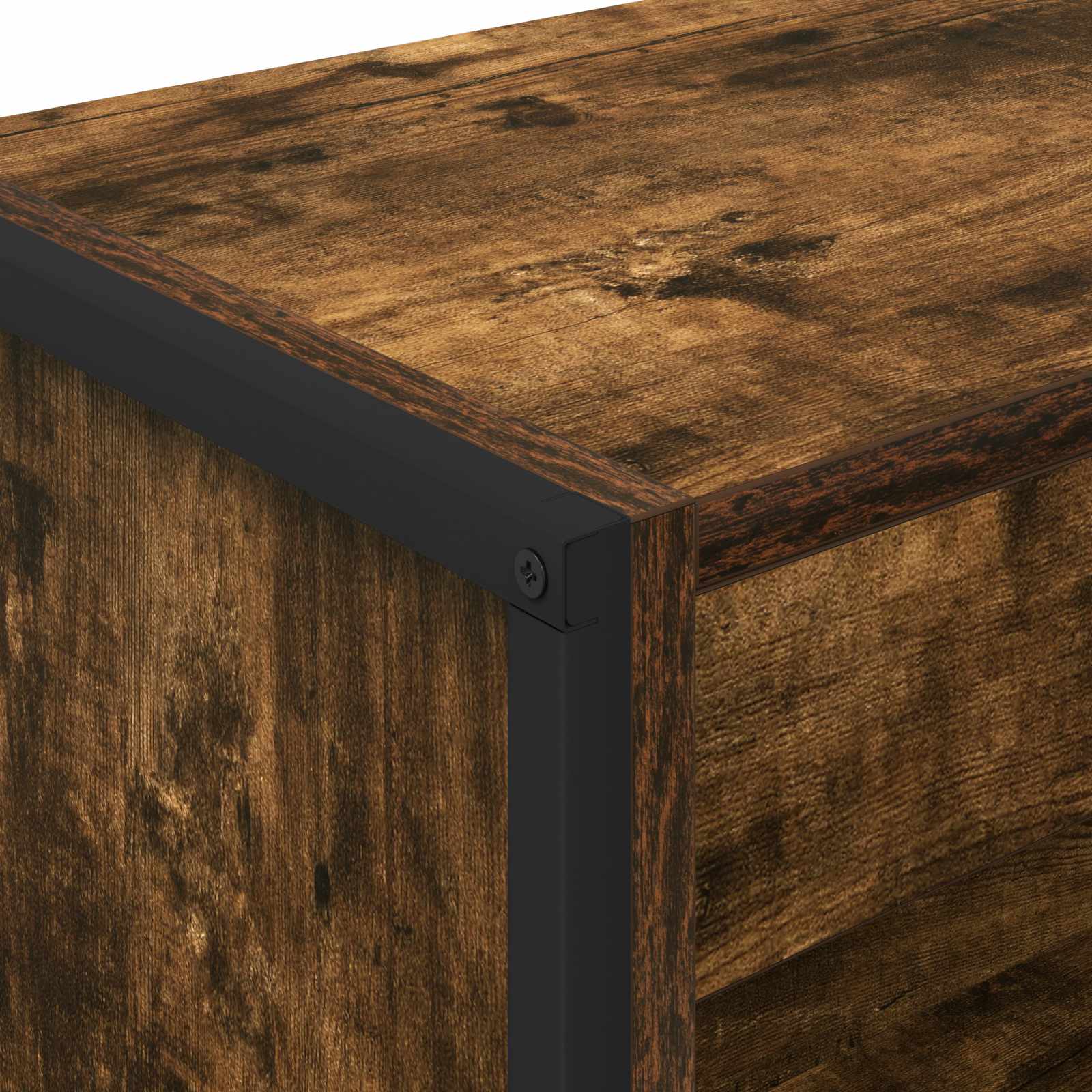 Bibliothèque Chêne Fumé 80 x 30 x 155 cm Bois d'ingénierie - XIOS