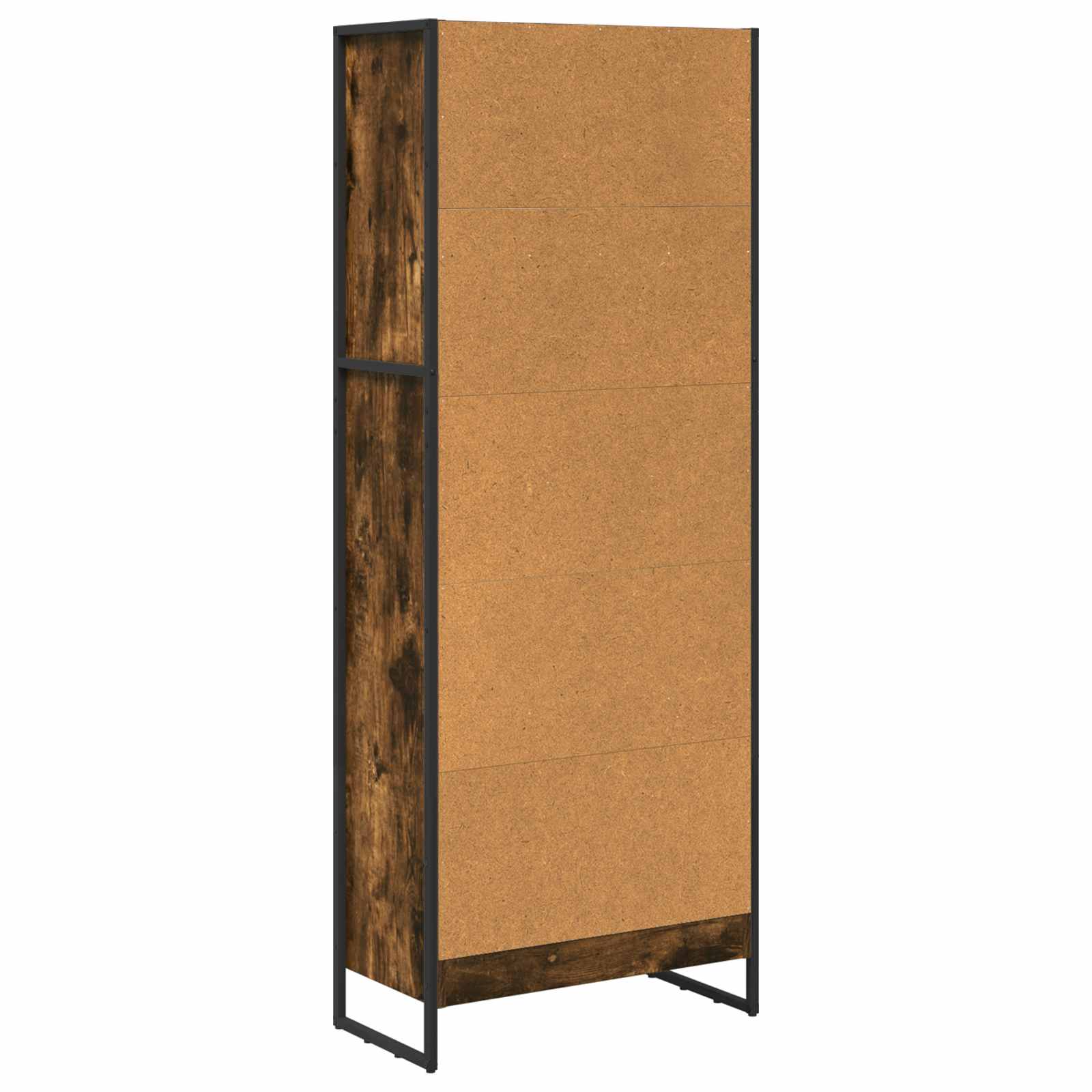 Bibliothèque Chêne Fumé 80 x 30 x 155 cm Bois d'ingénierie - XIOS