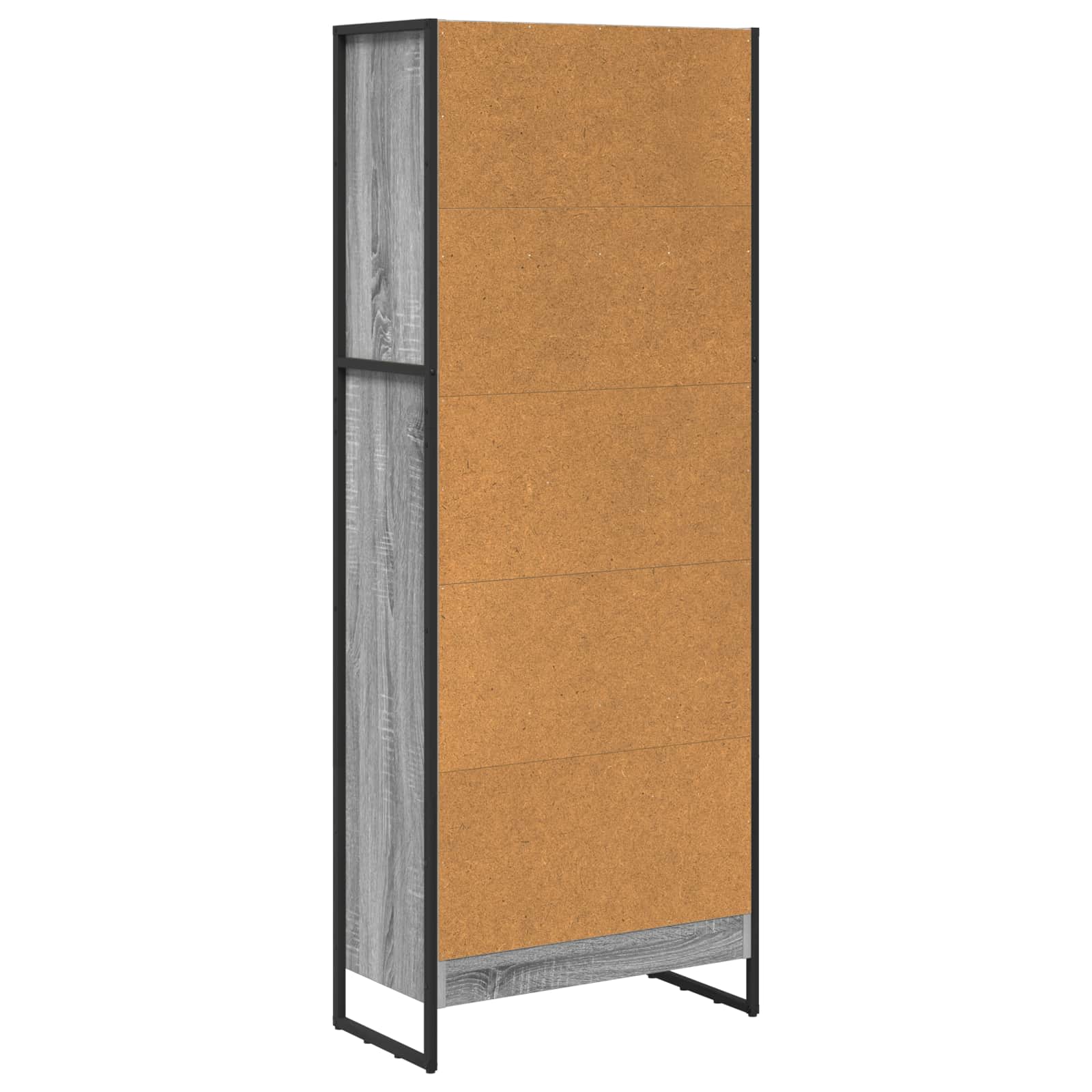 Bibliothèque Gris Sonoma 80 x 30 x 155 cm Bois d'ingénierie - XIOS