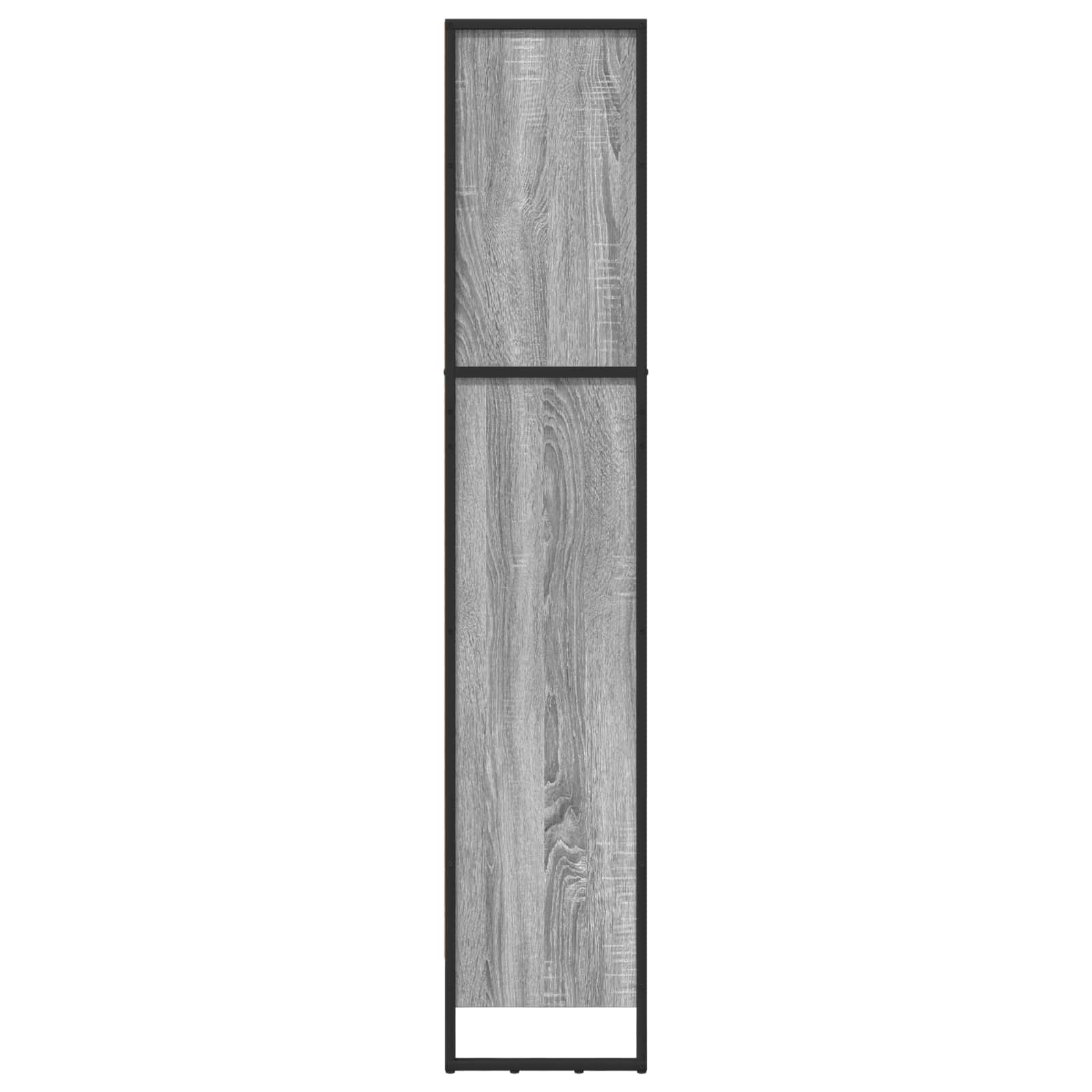Bibliothèque Gris Sonoma 80 x 30 x 155 cm Bois d'ingénierie - XIOS