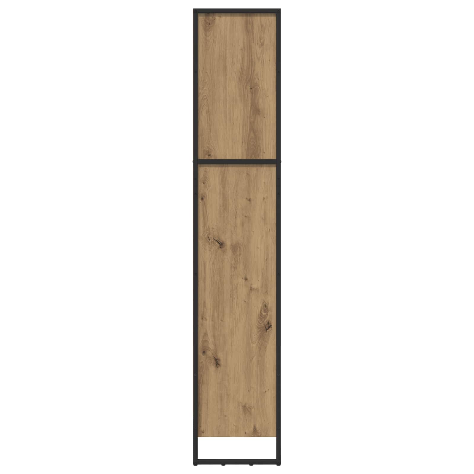 Bibliothèque Chêne artisan 80 x 30 x 155 cm Bois d'ingénierie - XIOS