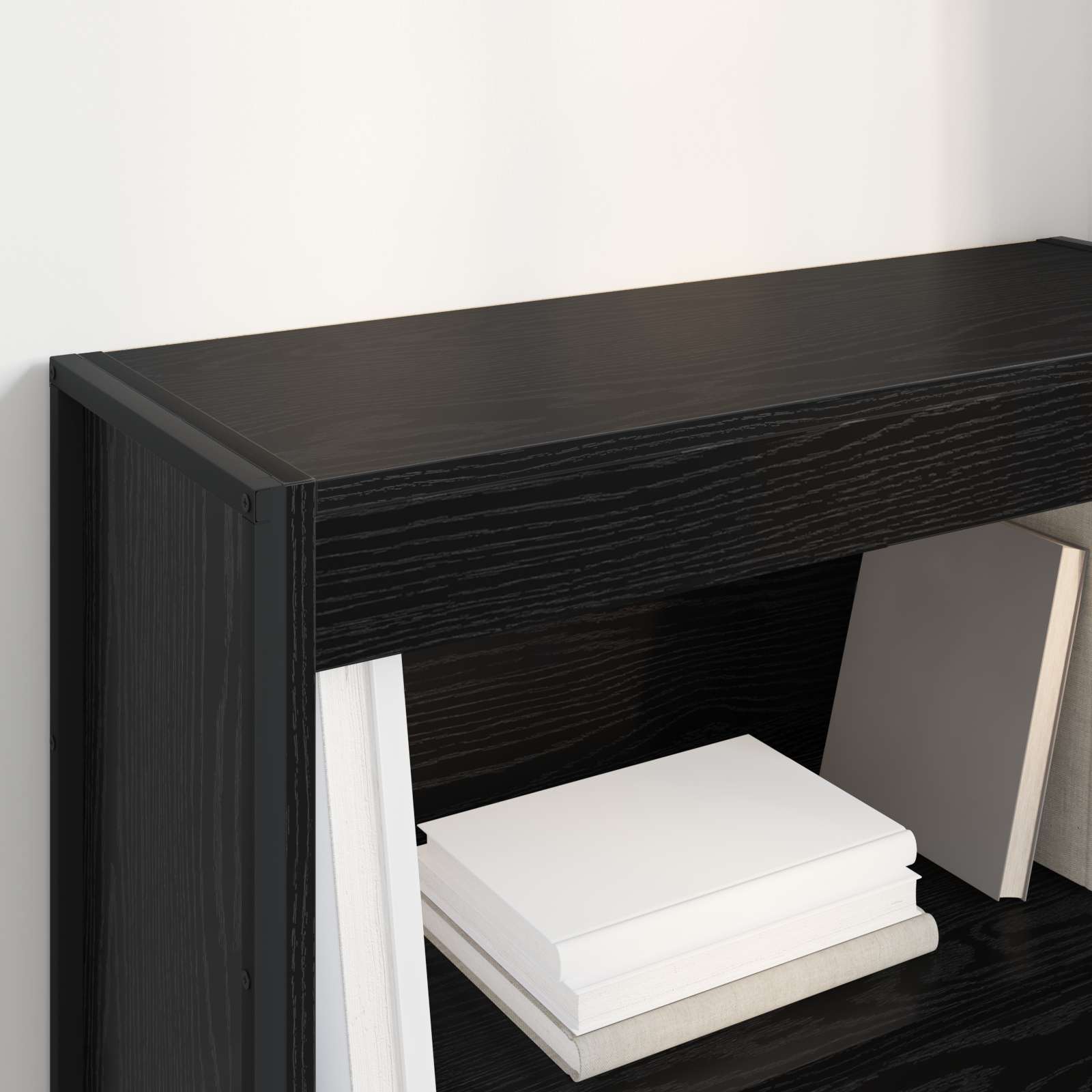 Bibliothèque Chêne noir 80 x 30 x 155 cm Bois d'ingénierie - XIOS