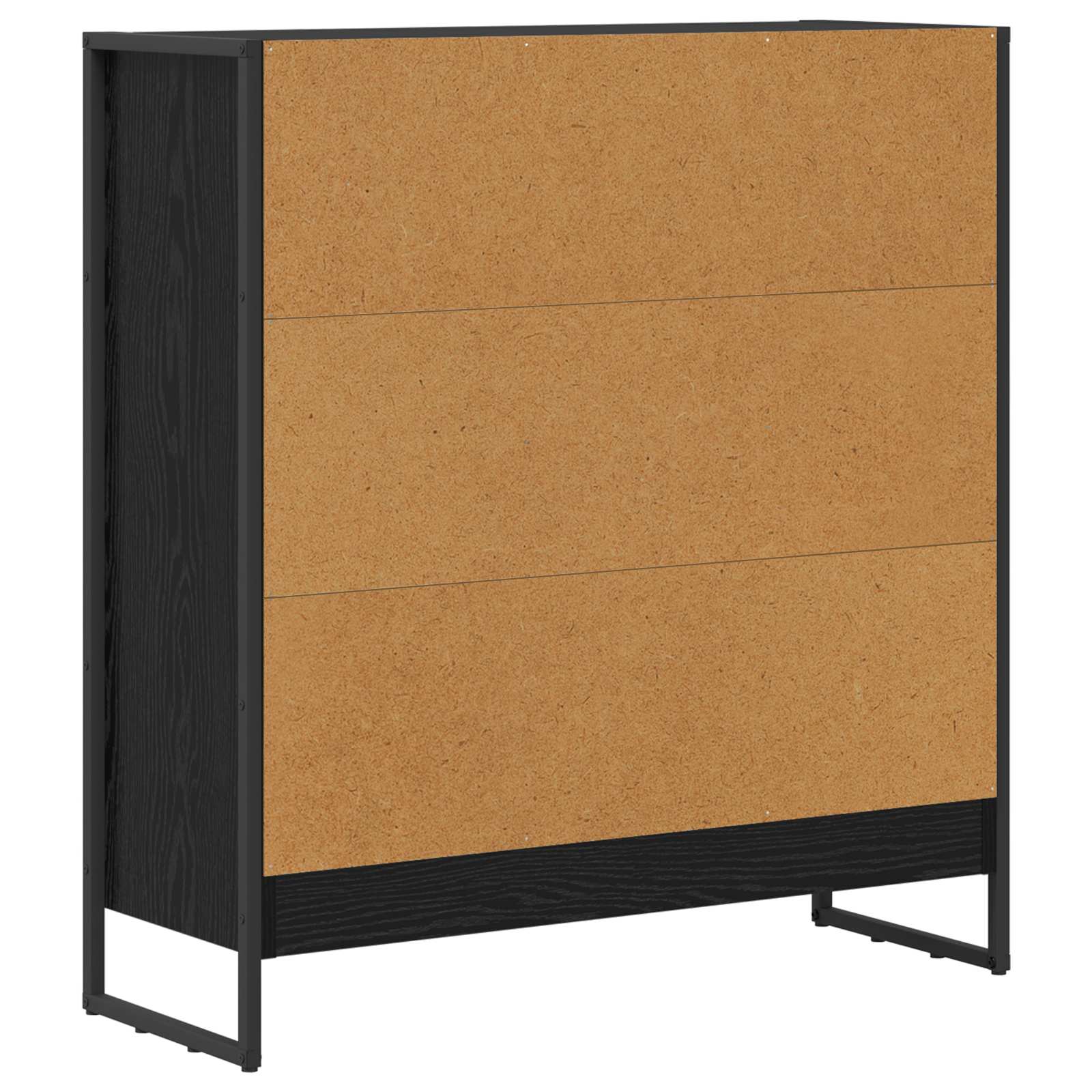 Bibliothèque Chêne noir 80 x 30 x 155 cm Bois d'ingénierie - XIOS