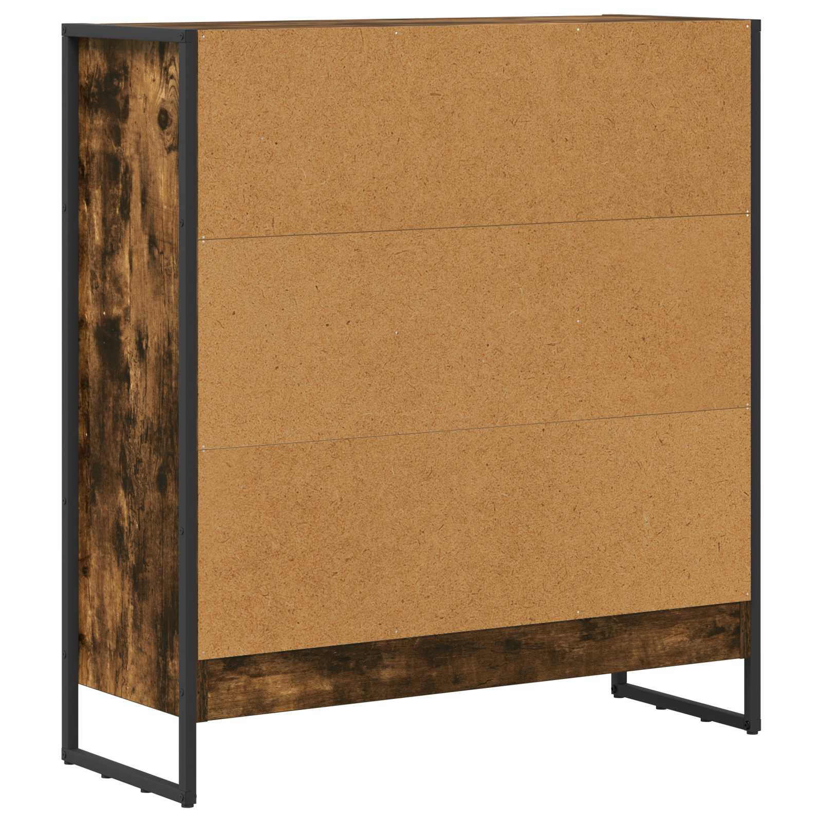 Bibliothèque Chêne Fumé 80 x 30 x 155 cm Bois d'ingénierie - XIOS