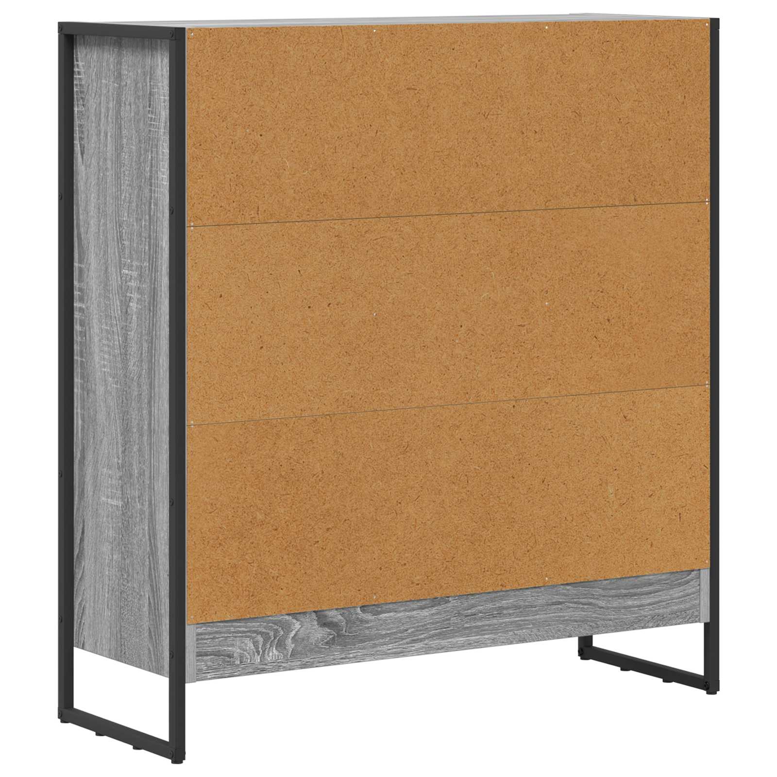 Bibliothèque Gris Sonoma 80 x 30 x 155 cm Bois d'ingénierie - XIOS