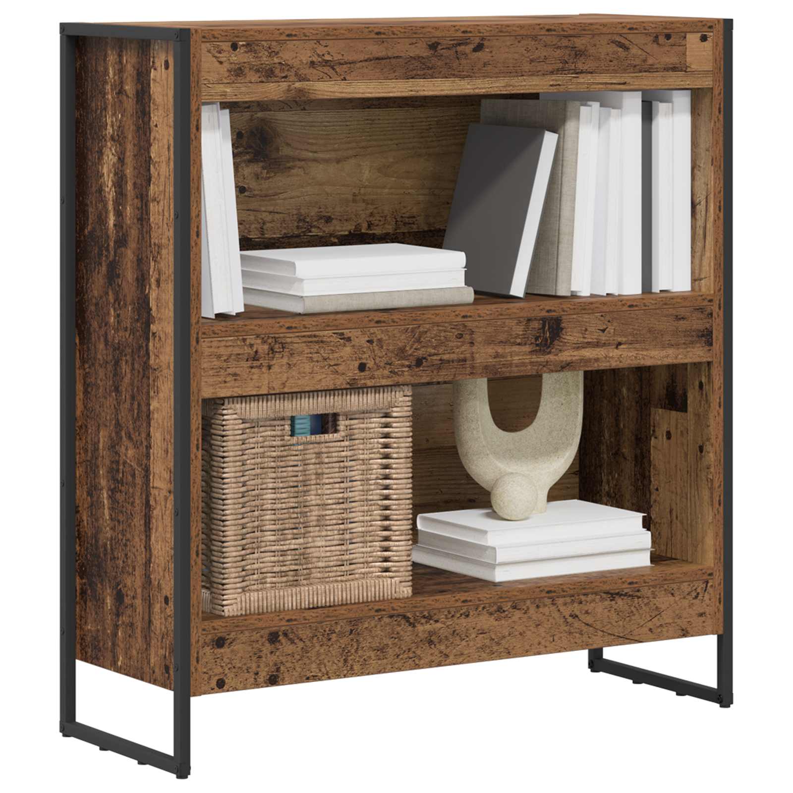 Bibliothèque Bois Ancien 80 x 30 x 155 cm Bois d'ingénierie - XIOS