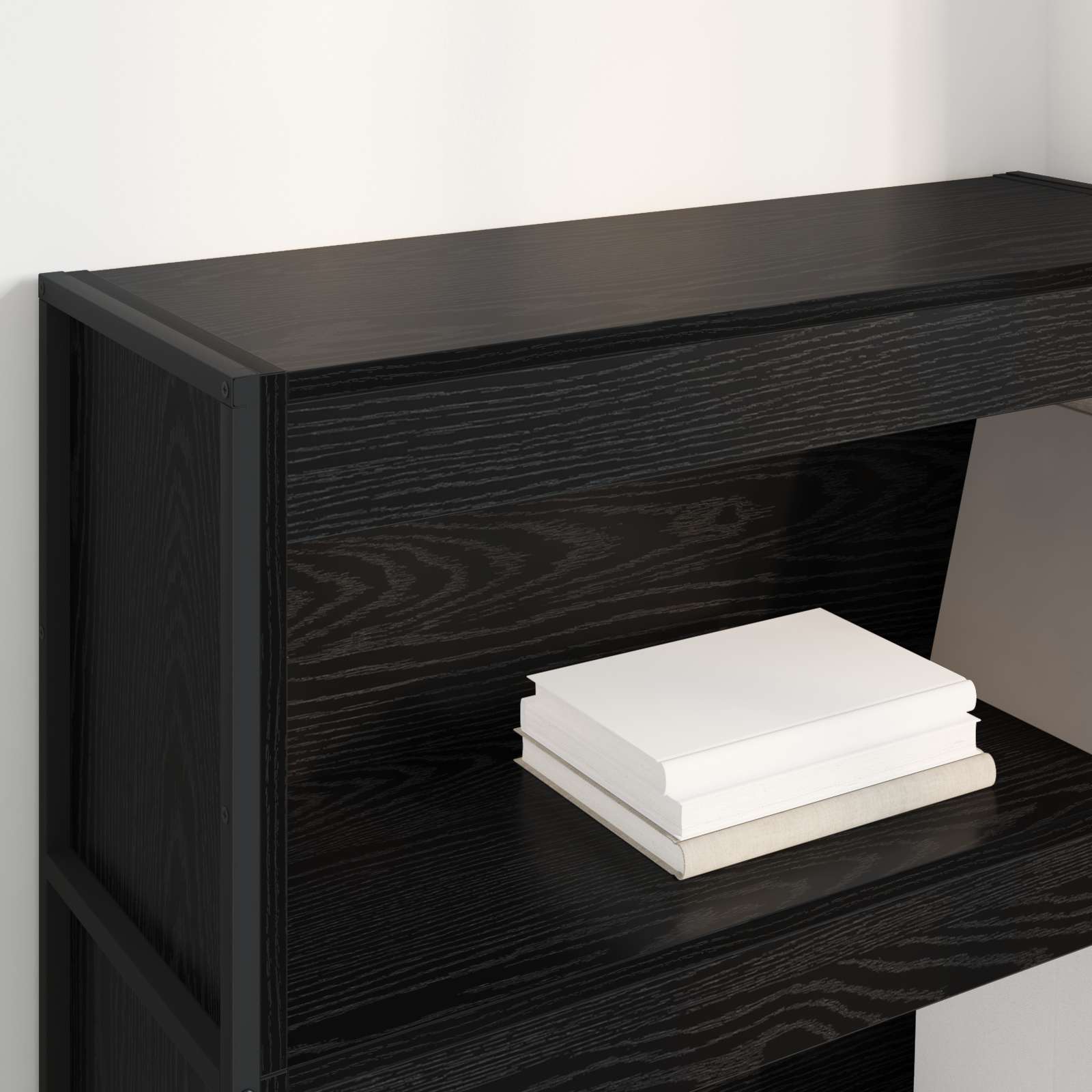 Bibliothèque Chêne noir 80 x 30 x 155 cm Bois d'ingénierie - XIOS