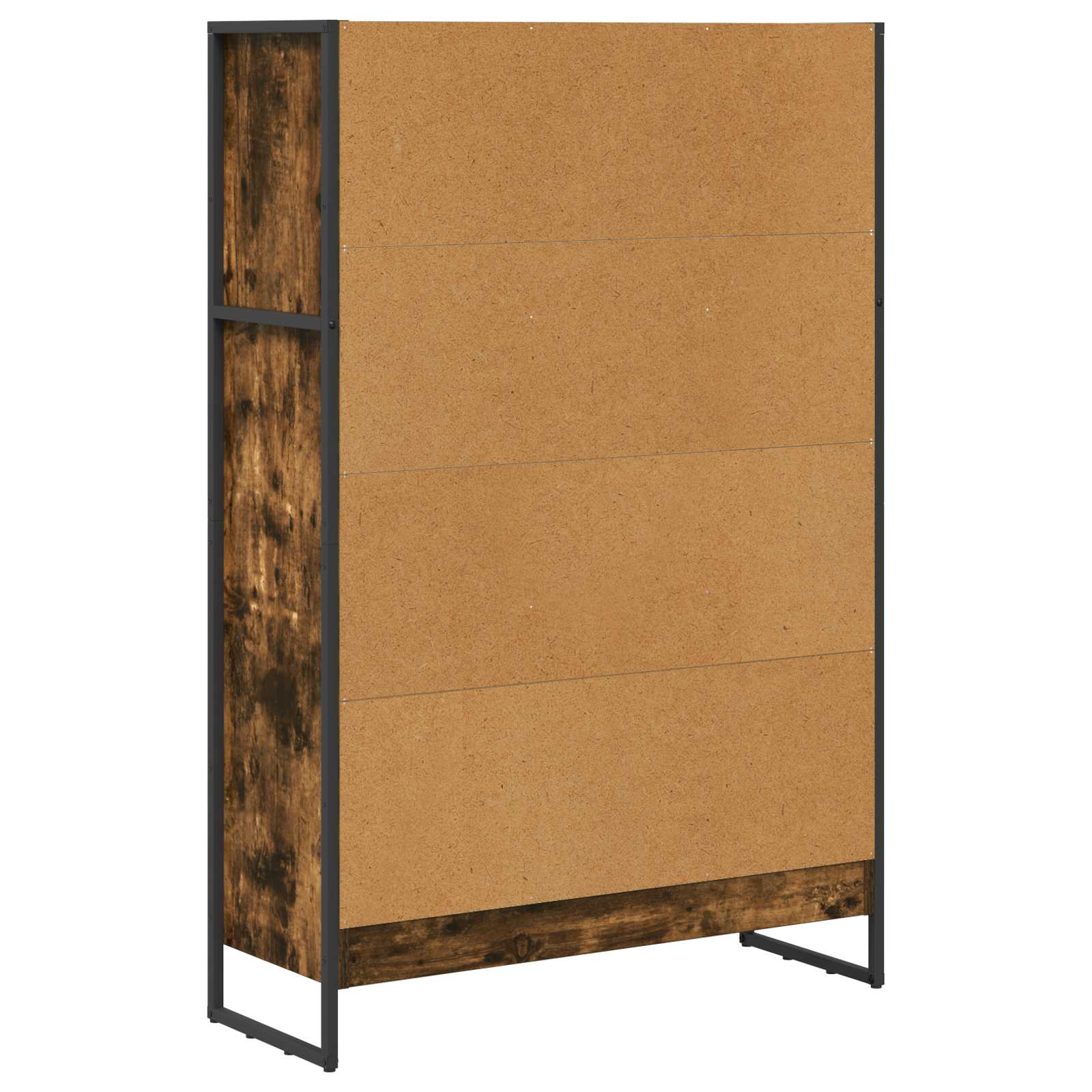 Bibliothèque Chêne Fumé 80 x 30 x 155 cm Bois d'ingénierie - XIOS