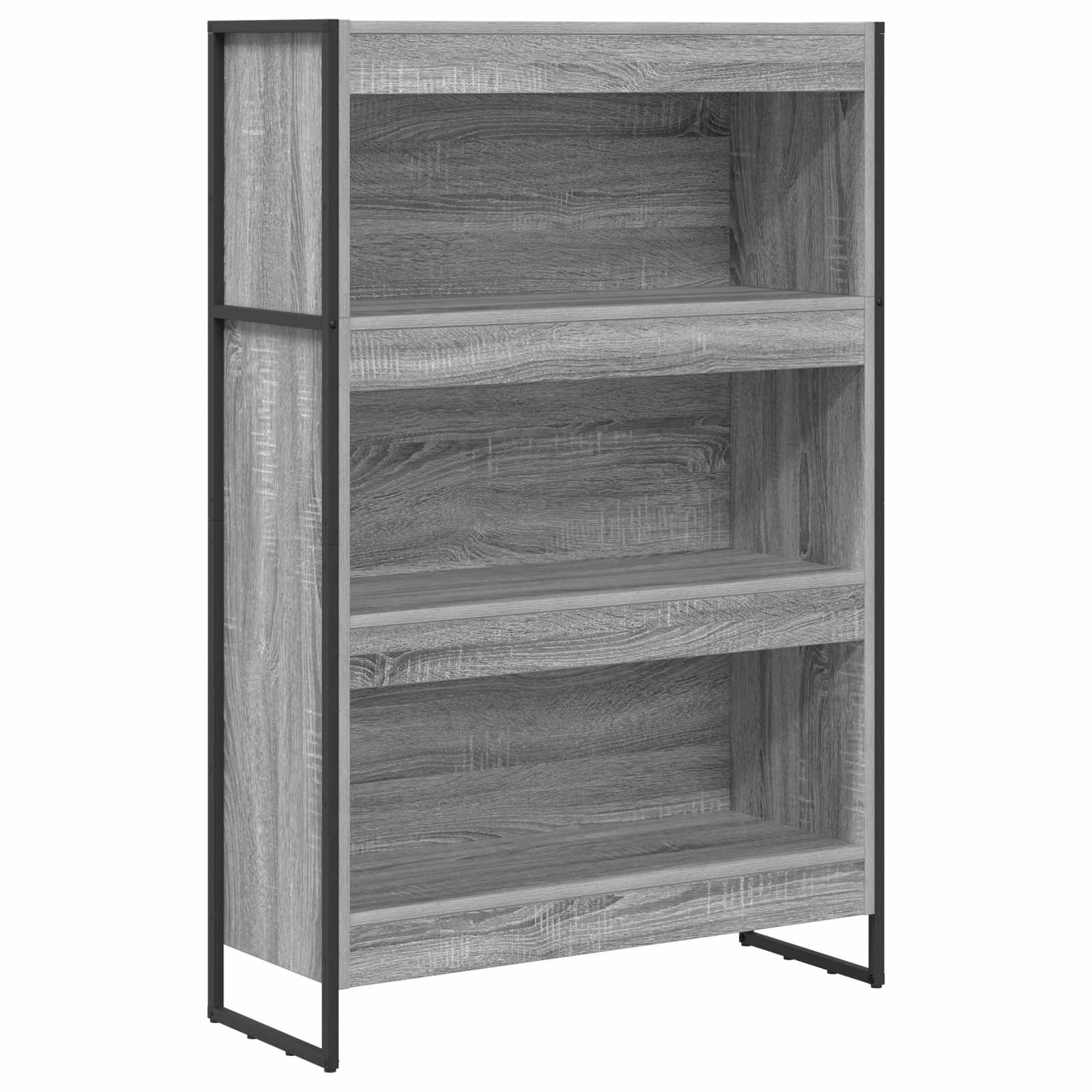 Bibliothèque Gris Sonoma 80 x 30 x 155 cm Bois d'ingénierie - XIOS