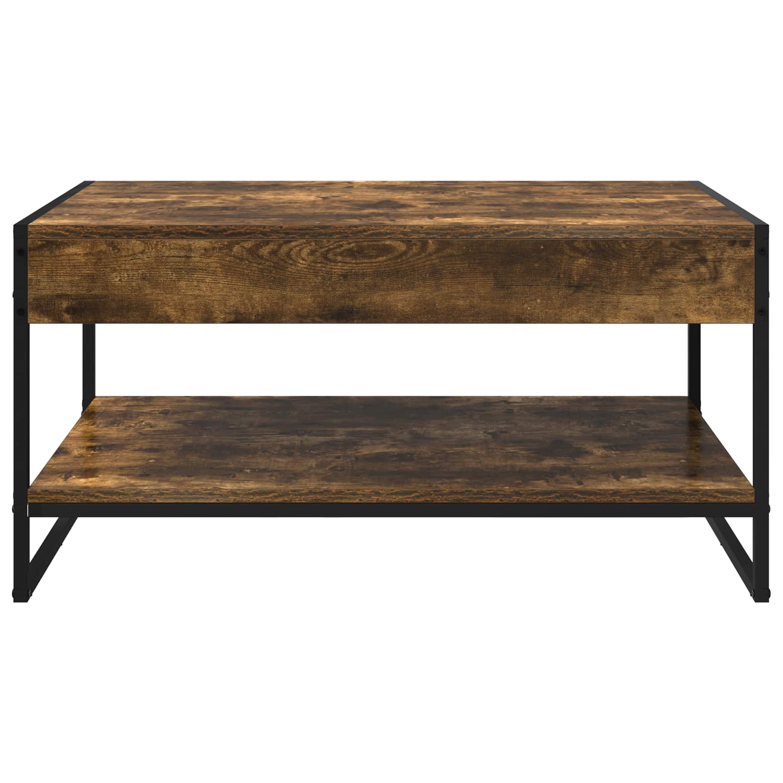 Table basse Chêne Fumé 80 x 50 x 40 cm Bois d'ingénierie - XIOS