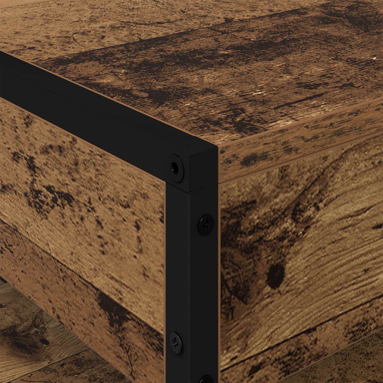 Table basse Bois Ancien 80 x 50 x 40 cm Bois d'ingénierie - XIOS