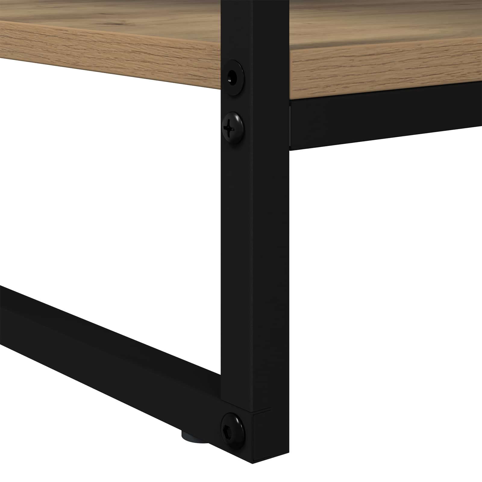 Table basse Chêne artisan 80 x 50 x 40 cm Bois d'ingénierie - XIOS