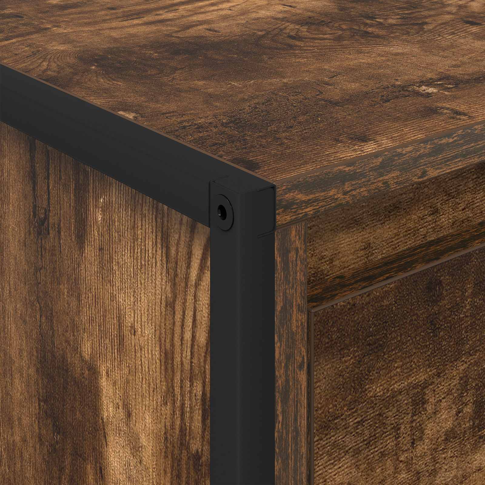 Table basse Chêne Fumé 100 x 46 x 40 cm Bois d'ingénierie - XIOS