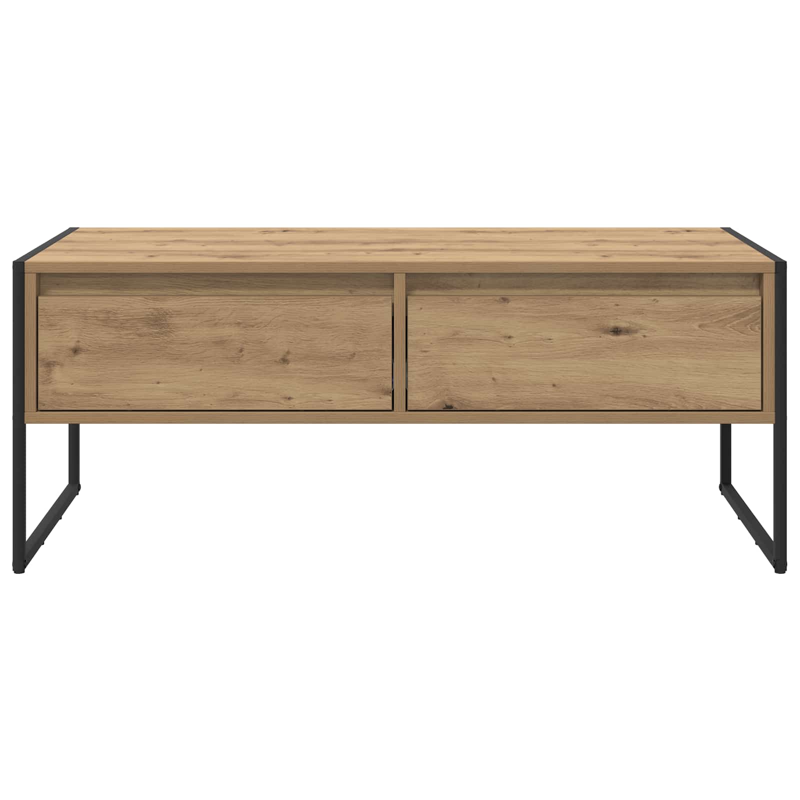 Table basse Chêne artisan 100 x 46 x 40 cm Bois d'ingénierie - XIOS