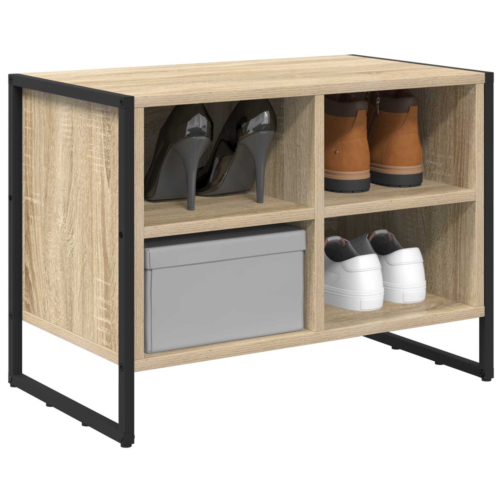 Cabinet à chaussures Sonoma 60 x 35 x 44 cm Bois d'ingénierie - XIOS