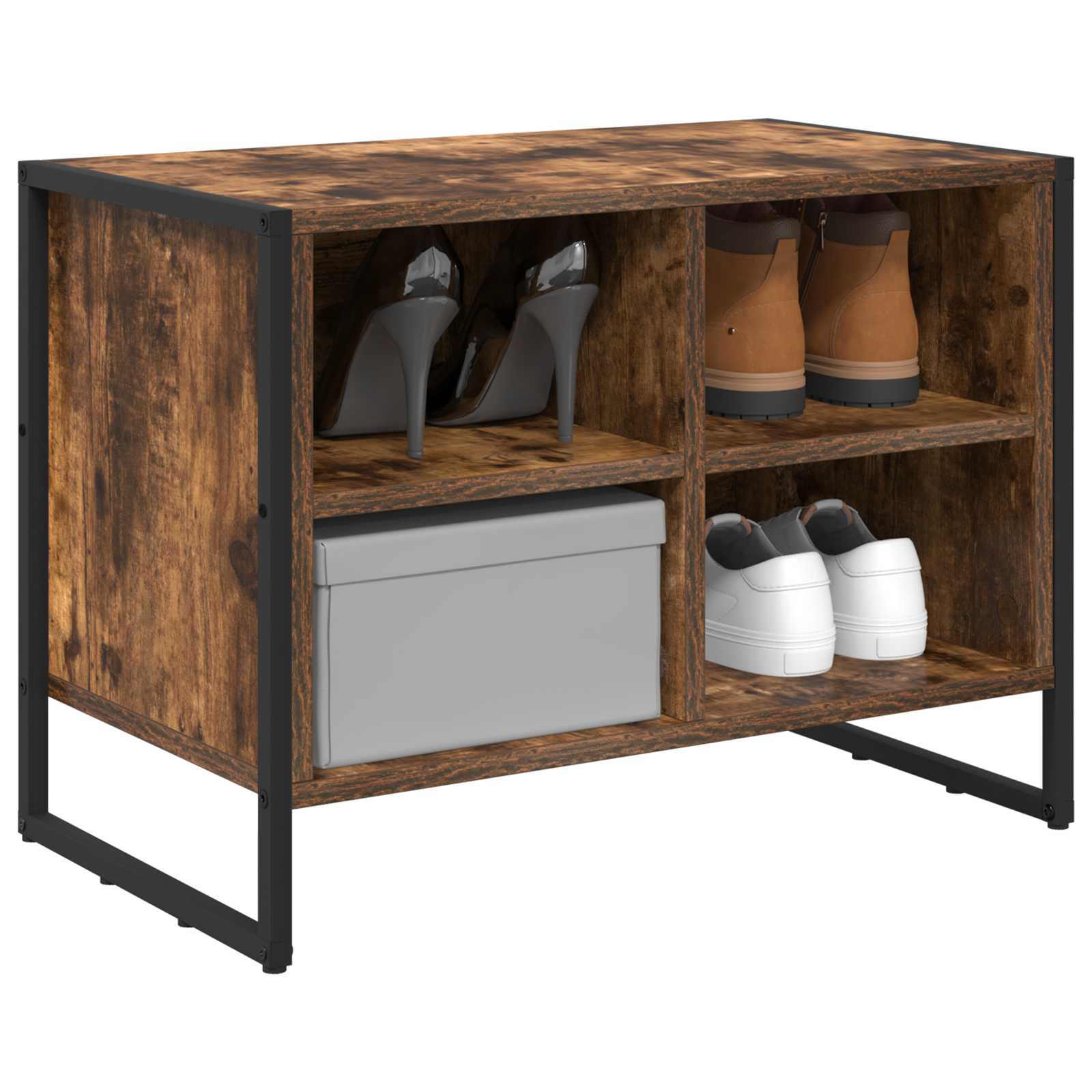 Cabinet à chaussures avec stockage Chêne Fumé 60 x 35 x 44 cm - XIOS