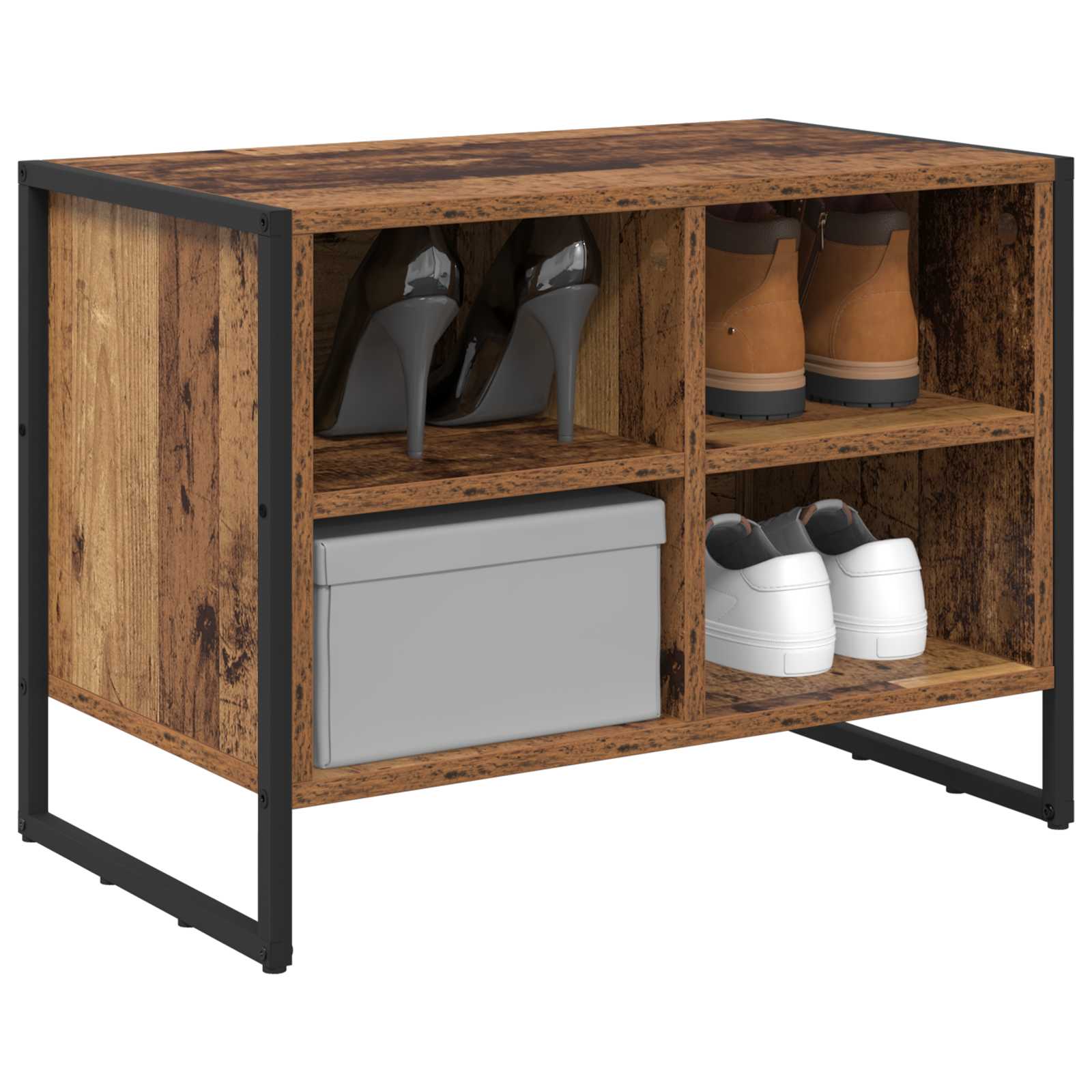 Cabinet à chaussures avec stockage Bois Ancien 60 x 35 x 44 cm - XIOS