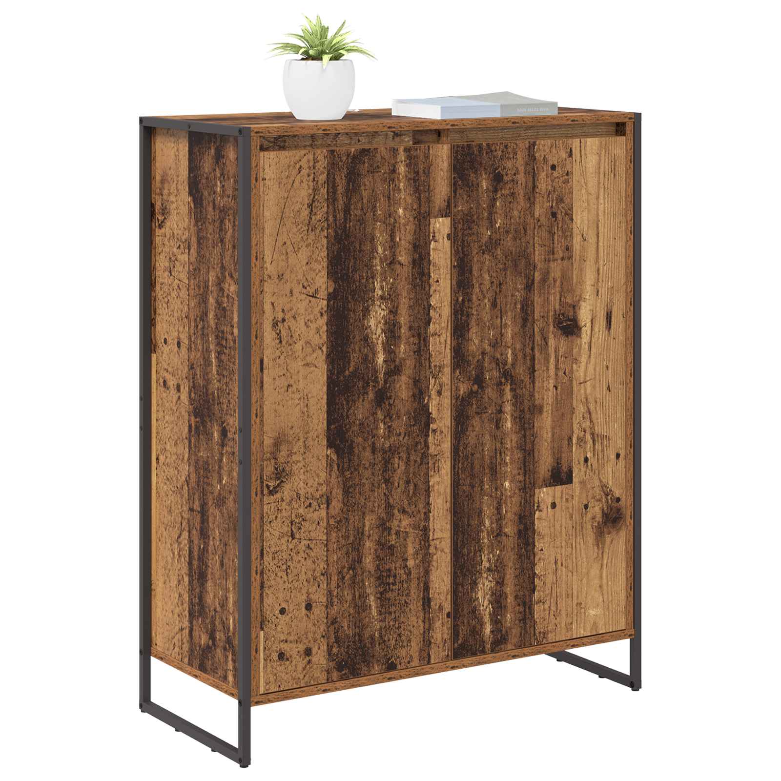 Cabinet à chaussures avec stockage Bois Ancien 79 x 36 x 100 cm - XIOS