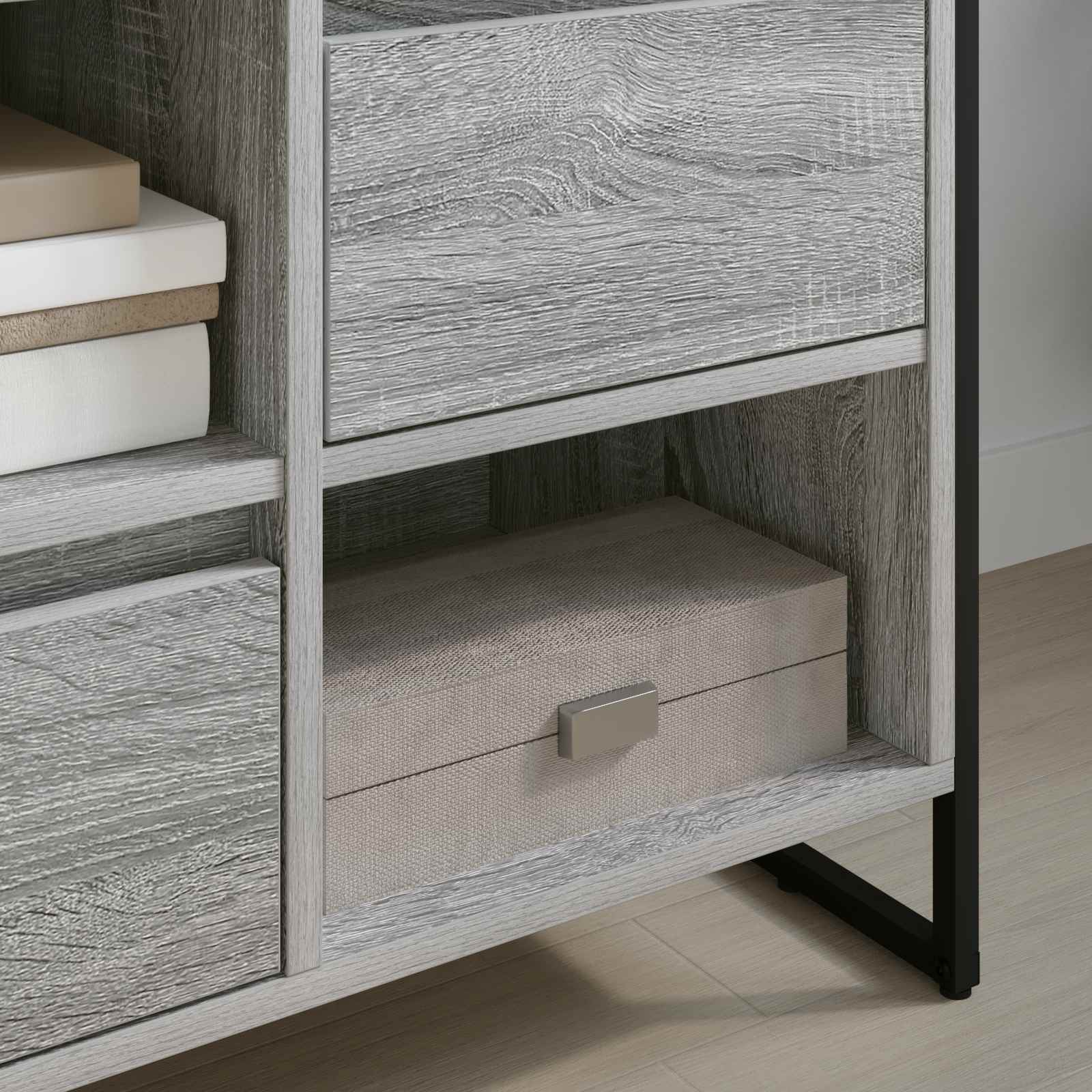 Meuble TV Gris Sonoma 100 x 36 x 49,5 cm Bois d'ingénierie - XIOS