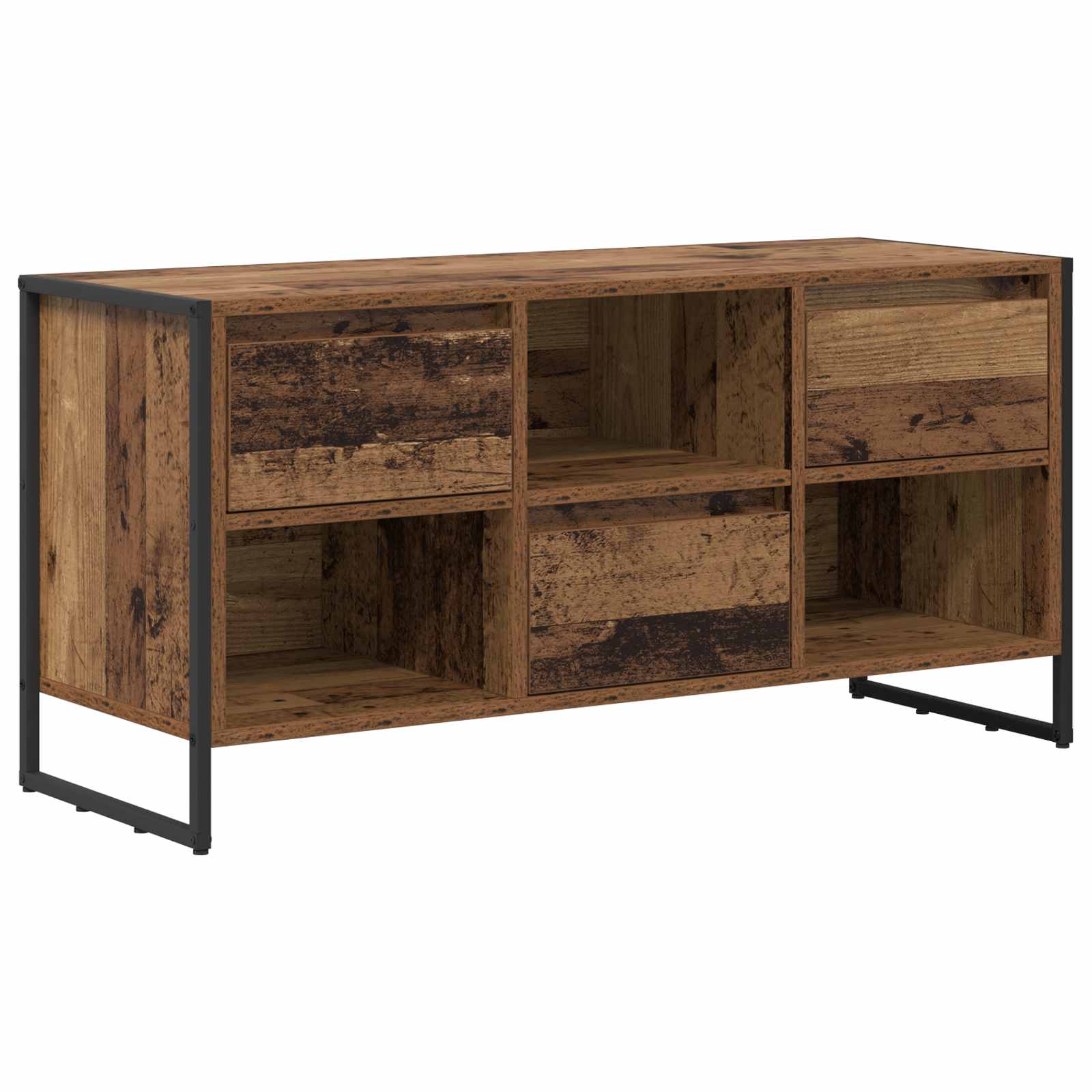 Meuble TV Bois Ancien 100 x 36 x 49,5 cm Bois d'ingénierie - XIOS