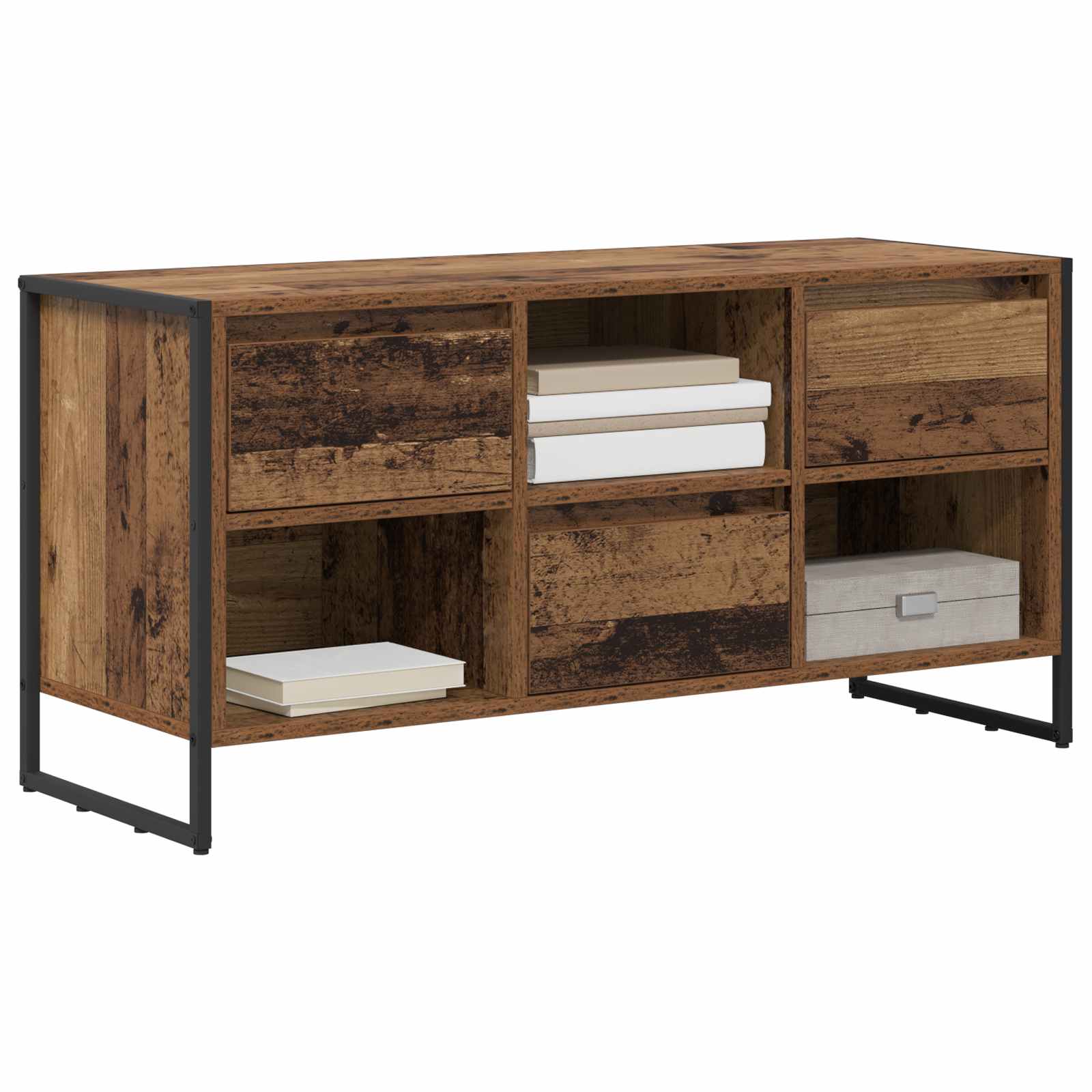 Meuble TV Bois Ancien 100 x 36 x 49,5 cm Bois d'ingénierie - XIOS