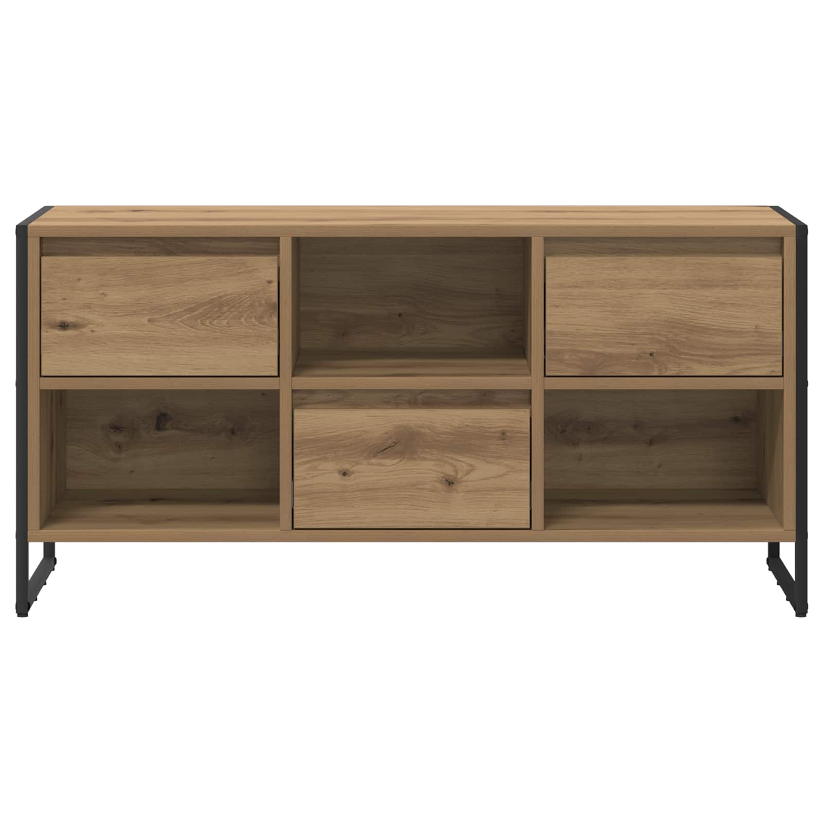 Meuble TV Chêne artisan 100 x 36 x 49,5 cm Bois d'ingénierie - XIOS