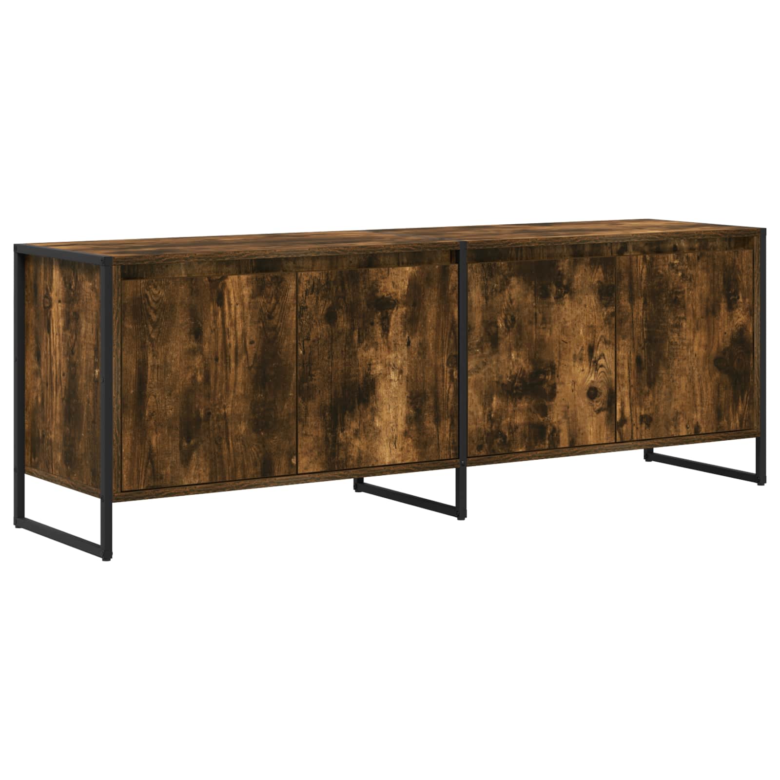 Meuble TV Chêne Fumé 140 x 36 x 49.5 cm Bois d'ingénierie - XIOS