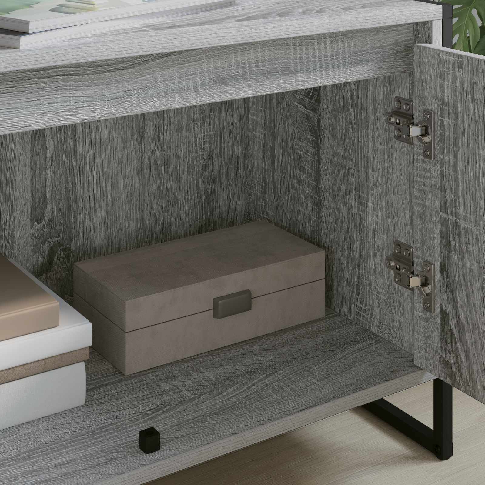 Meuble TV Gris Sonoma 140 x 36 x 49.5 cm Bois d'ingénierie - XIOS