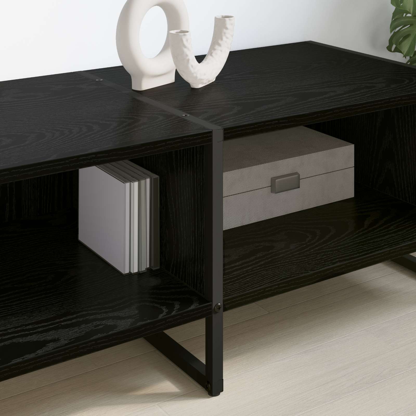 Meuble TV Chêne noir 170,5 x 36 x 30,5 cm Bois d'ingénierie - XIOS