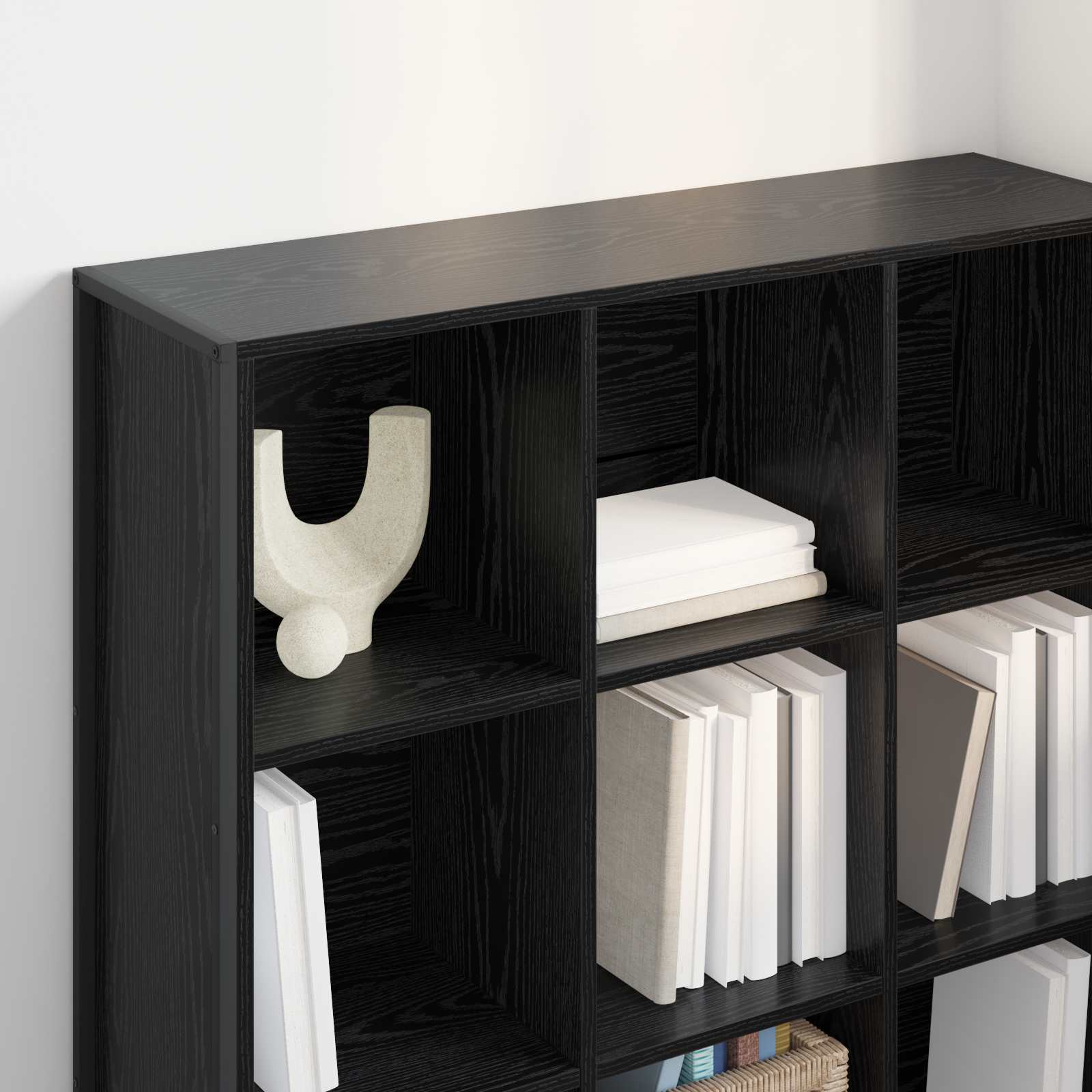 Bibliothèque Chêne noir 99,5 x 30 x 108,5 cm Bois d'ingénierie - XIOS