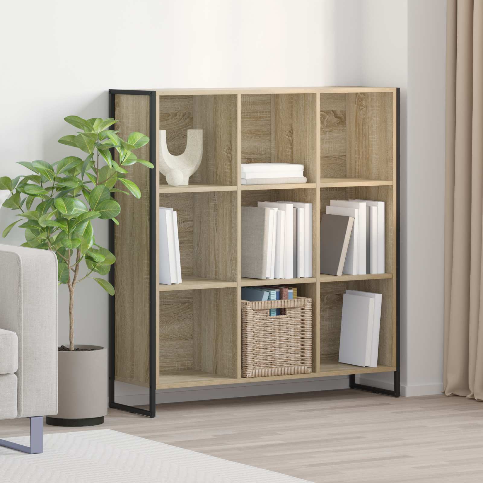 Bibliothèque Sonoma 99,5 x 30 x 108,5 cm Bois d'ingénierie - XIOS