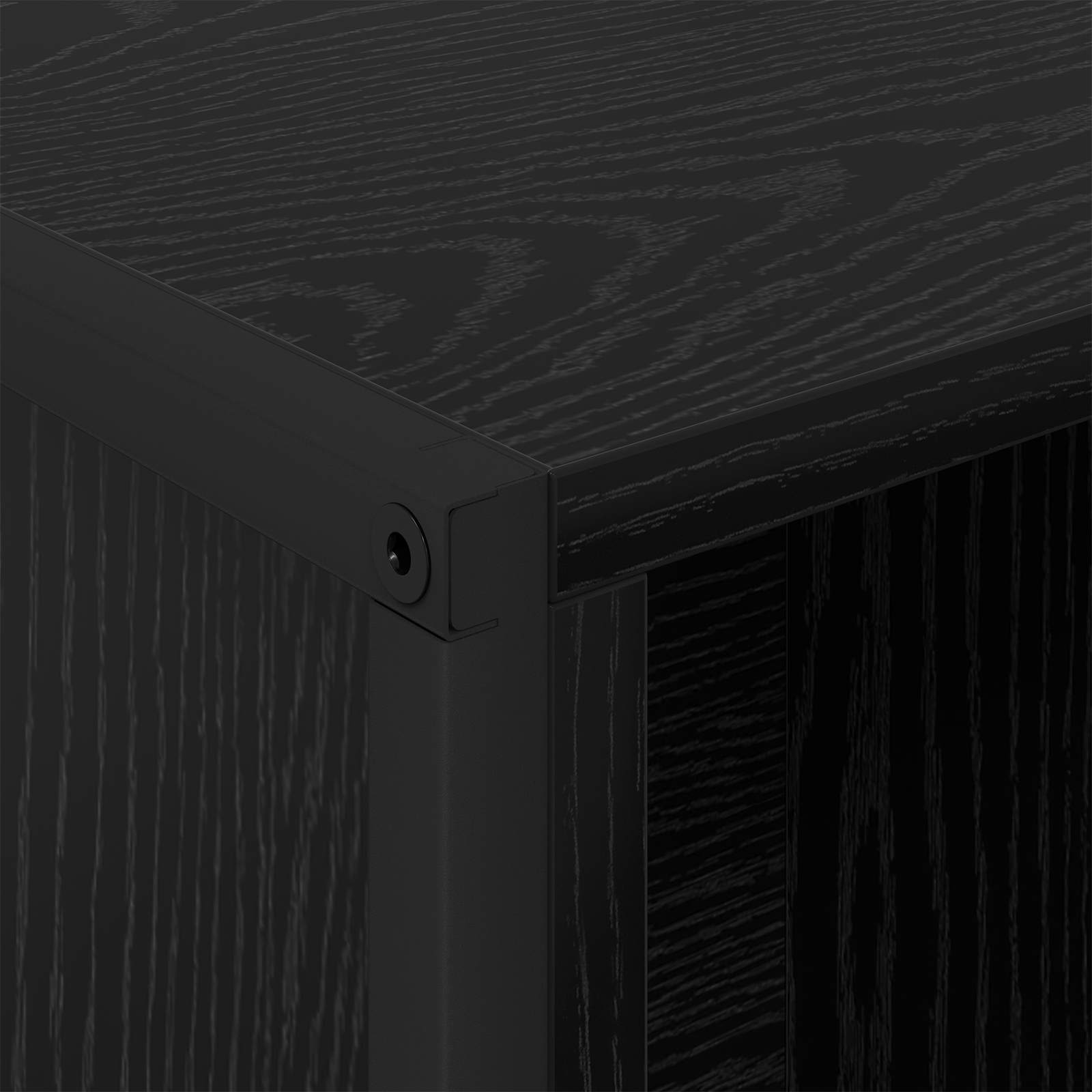 Bibliothèque Chêne noir 99,5 x 30 x 108,5 cm Bois d'ingénierie - XIOS
