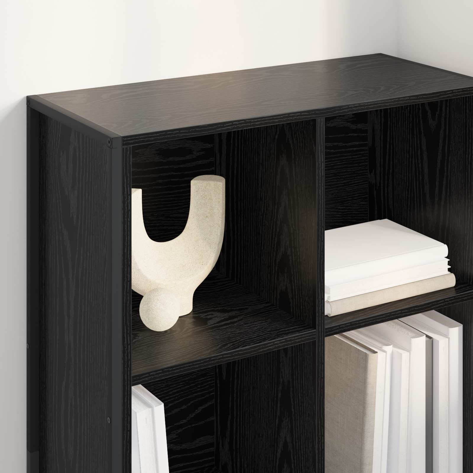 Bibliothèque Chêne noir 99,5 x 30 x 108,5 cm Bois d'ingénierie - XIOS