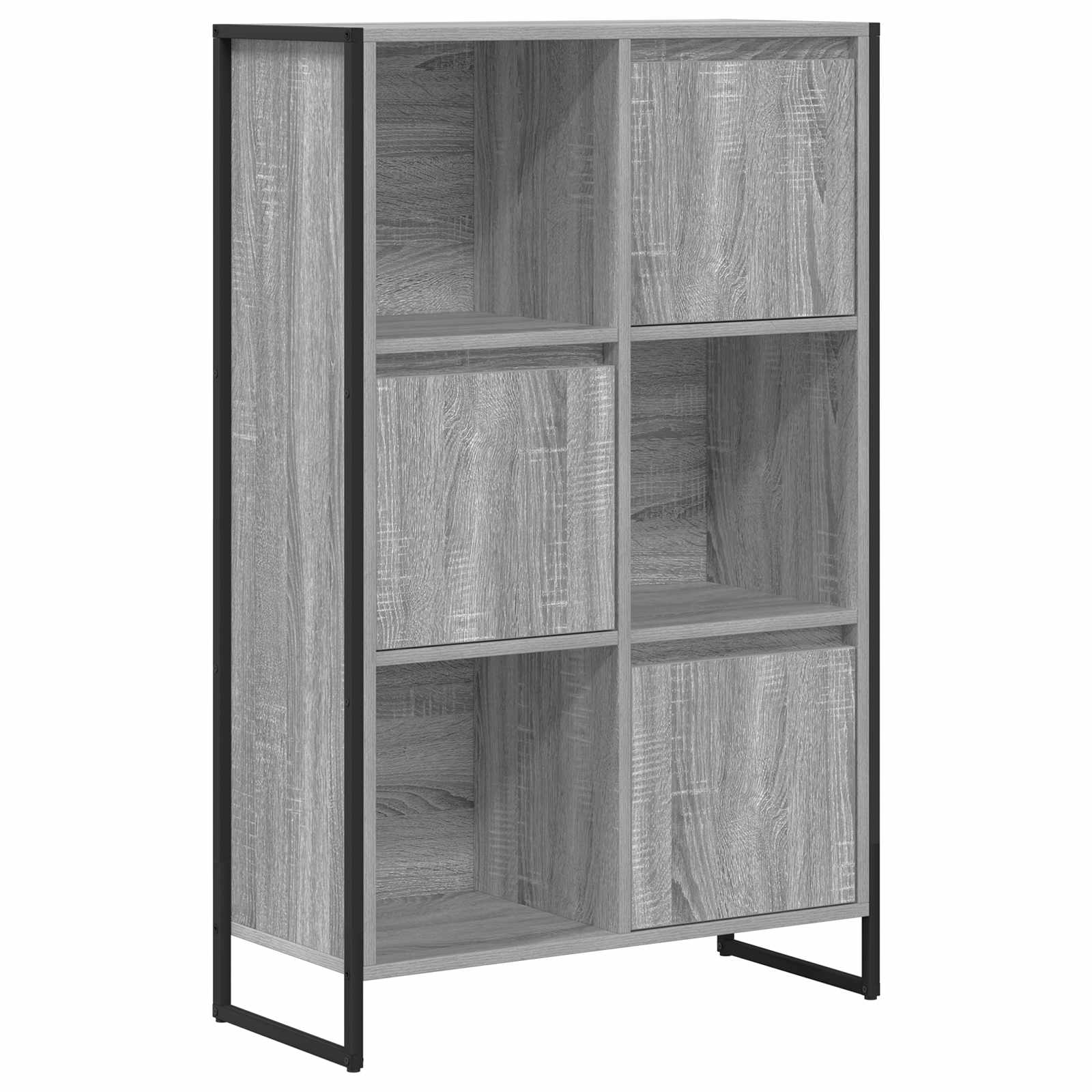 Bibliothèque Gris Sonoma 68 x 30 x 108.5 cm Bois d'ingénierie - XIOS