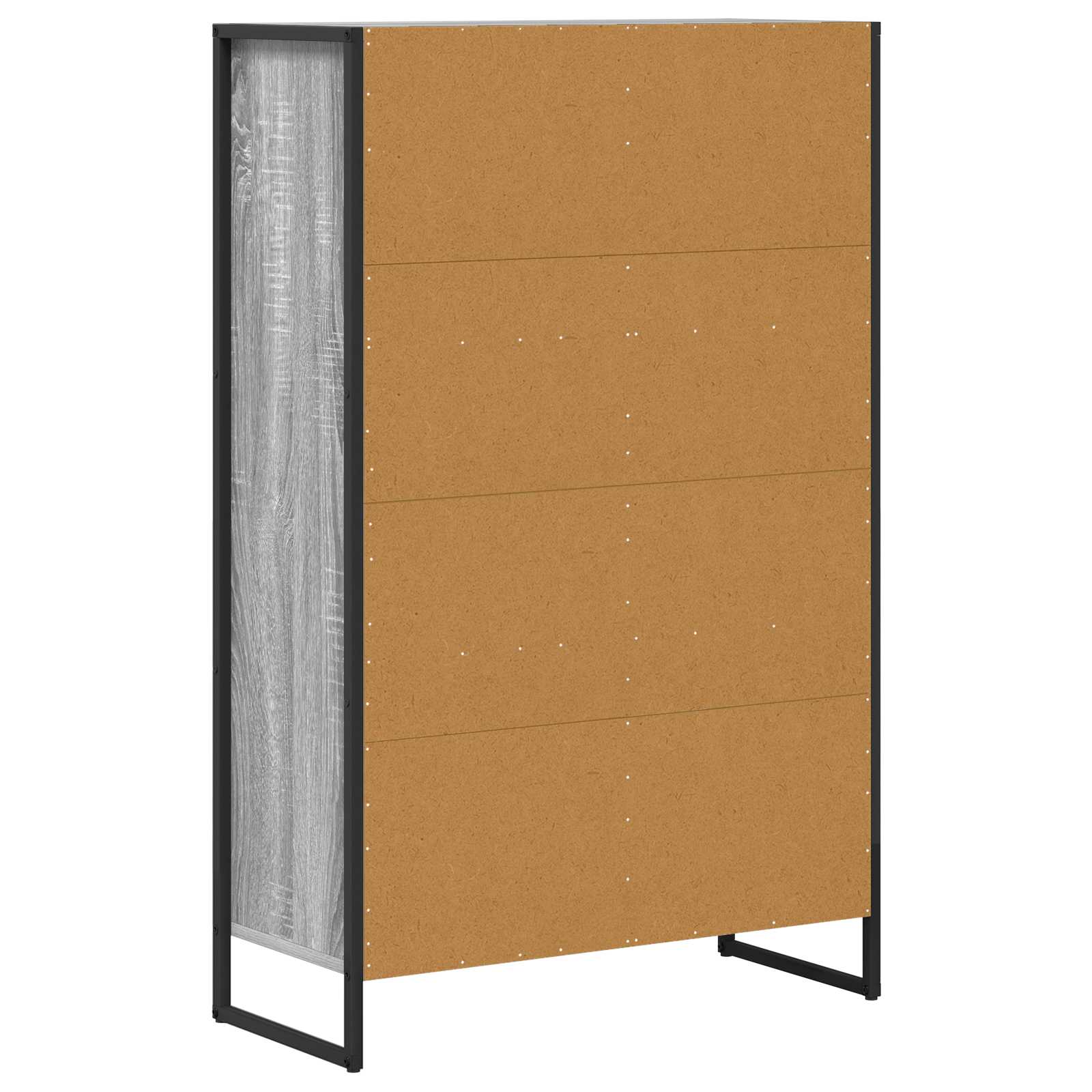 Bibliothèque Gris Sonoma 68 x 30 x 108.5 cm Bois d'ingénierie - XIOS