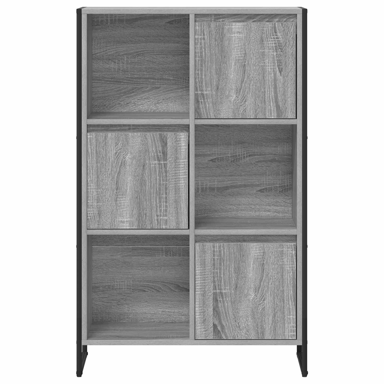 Bibliothèque Gris Sonoma 68 x 30 x 108.5 cm Bois d'ingénierie - XIOS