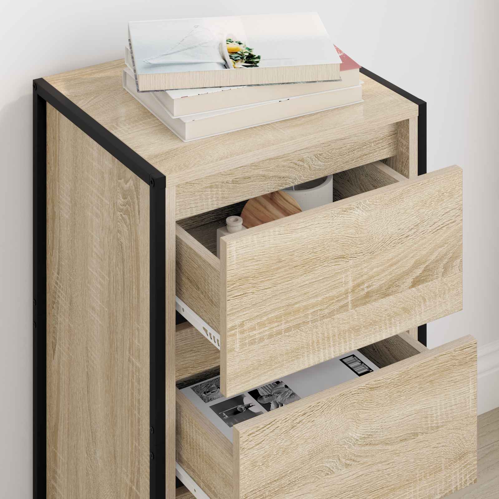Buffet avec tiroir Sonoma 42 x 36 x 75.5 cm Bois d'ingénierie - XIOS