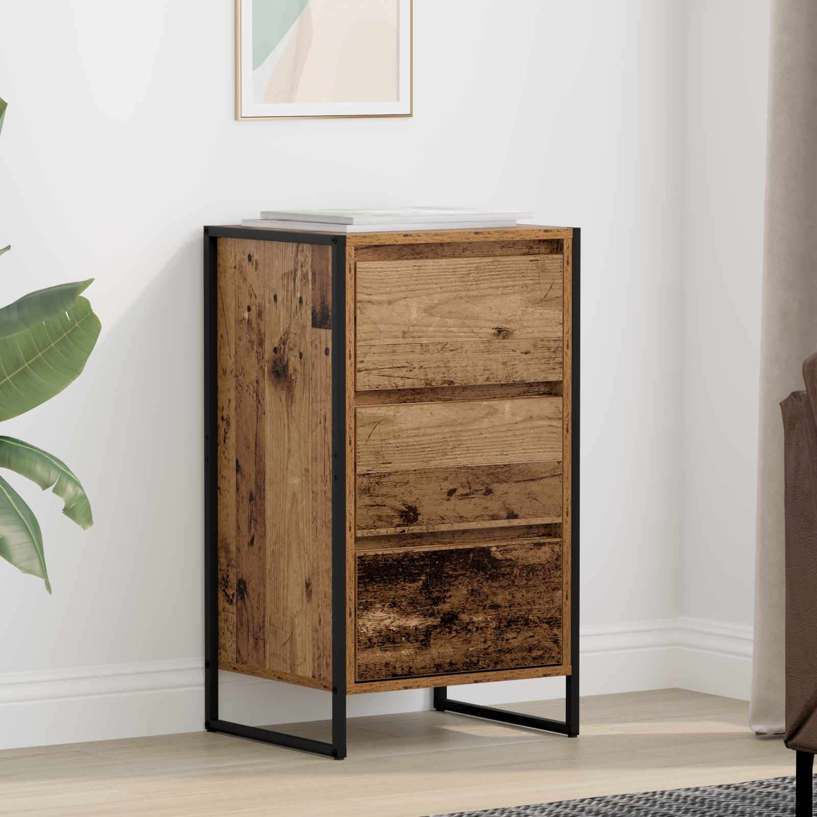 Buffet Bois Ancien 42 x 36 x 75.5 cm Bois d'ingénierie - XIOS