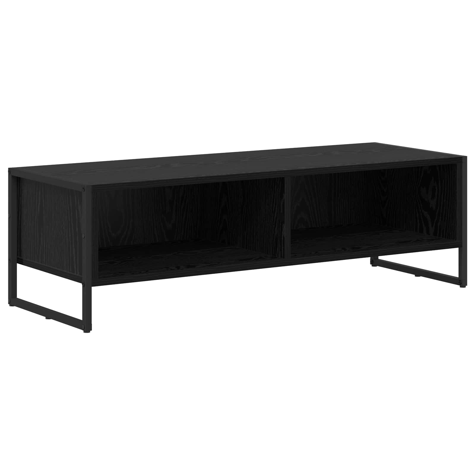 Meuble TV 100 x 36,5 x 30,5 cm Chêne noir Bois d'ingénierie