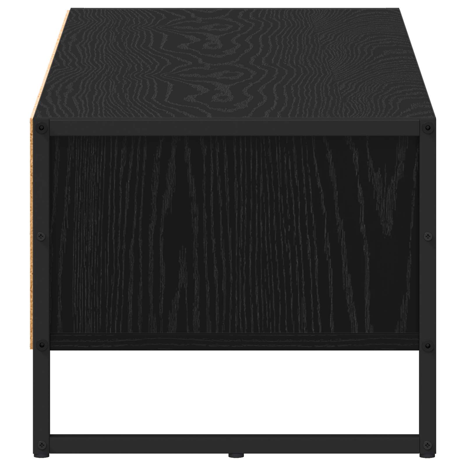 Meuble TV 100 x 36,5 x 30,5 cm Chêne noir Bois d'ingénierie