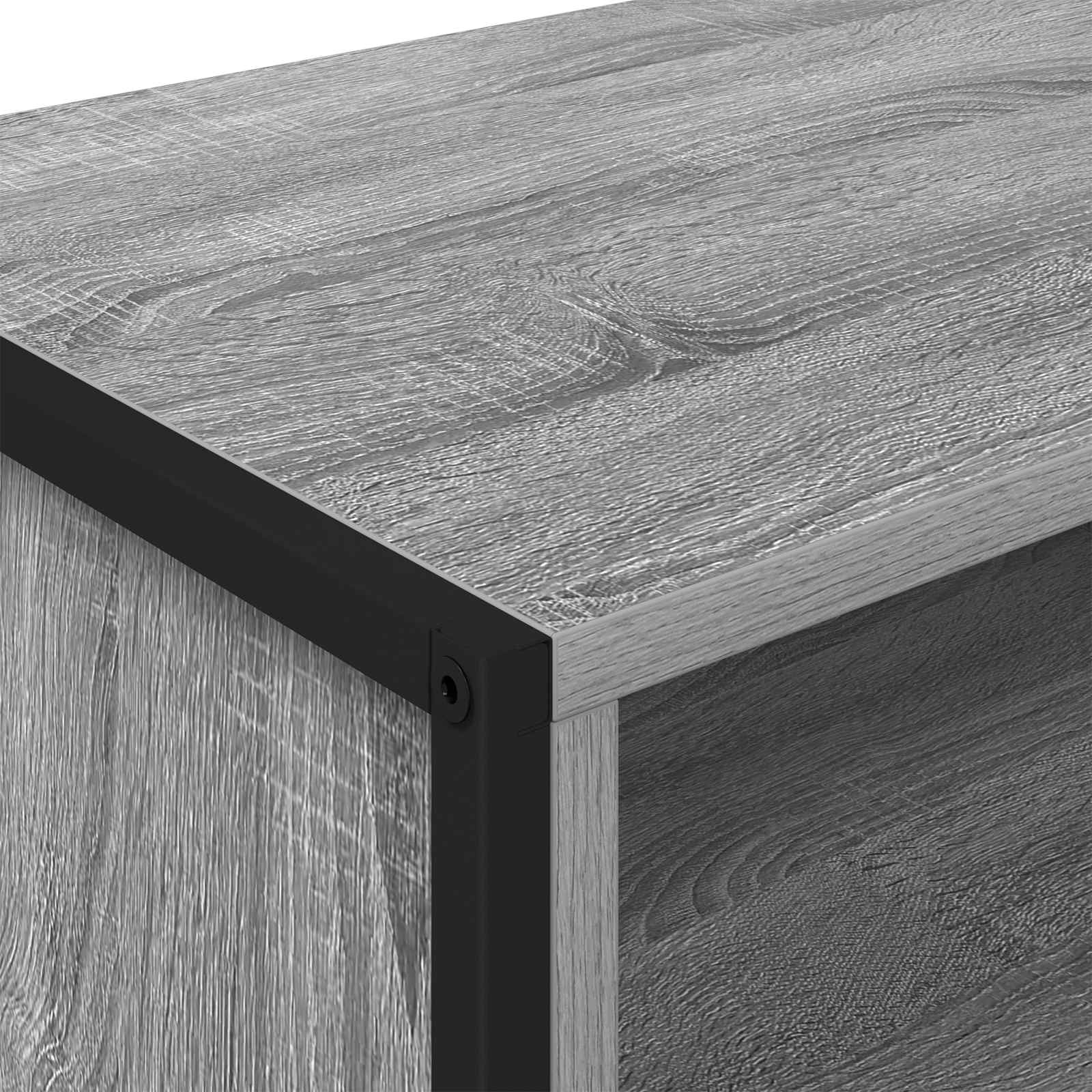 Meuble TV Gris Sonoma 100 x 36,5 x 30,5 cm Bois d'ingénierie - XIOS