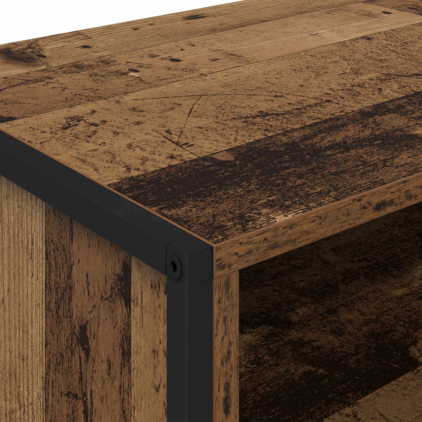 Meuble TV 100 x 36,5 x 30,5 cm Bois Ancien Bois d'ingénierie - XIOS