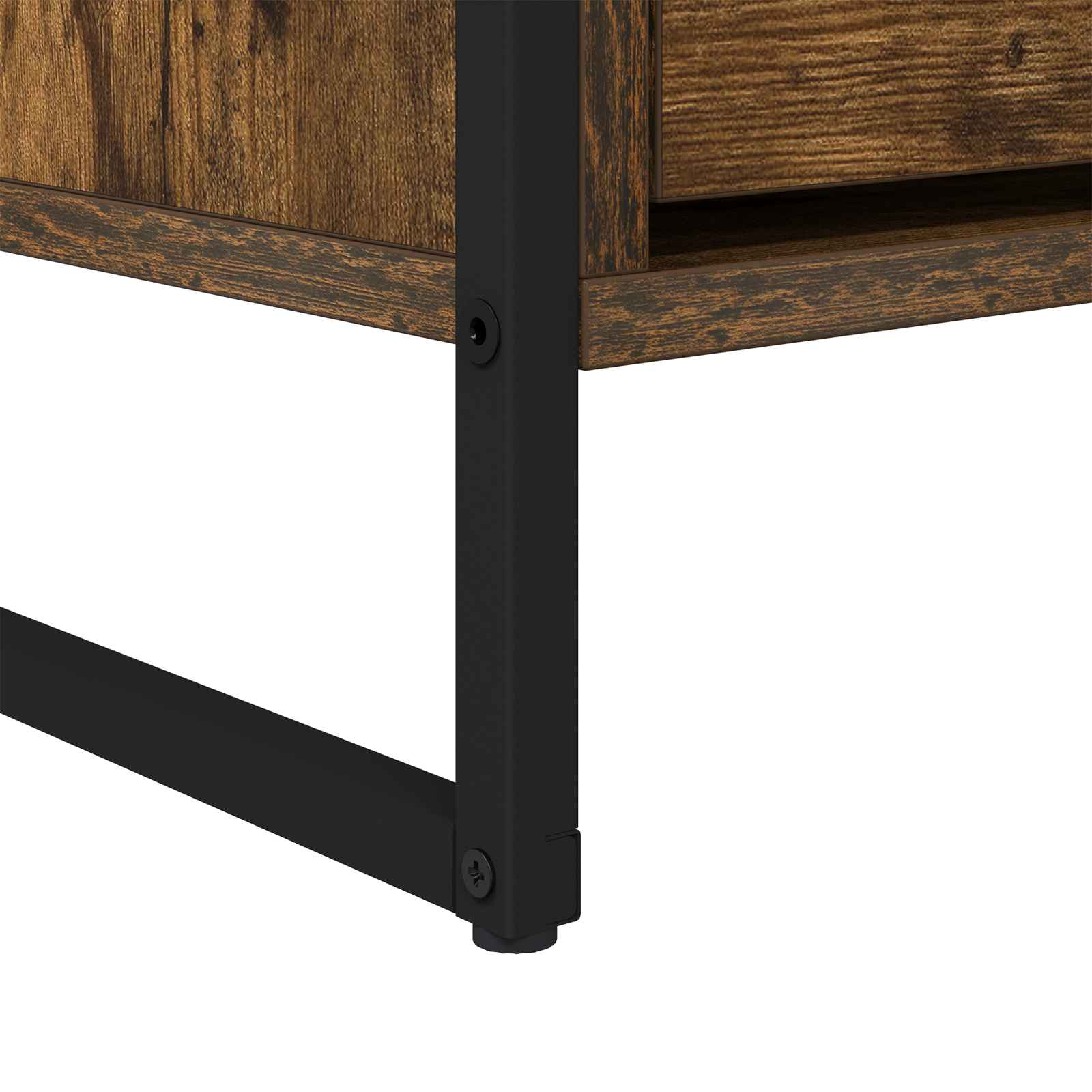 Meuble TV Chêne Fumé 100 x 36 x 49,5 cm Bois d'ingénierie - XIOS