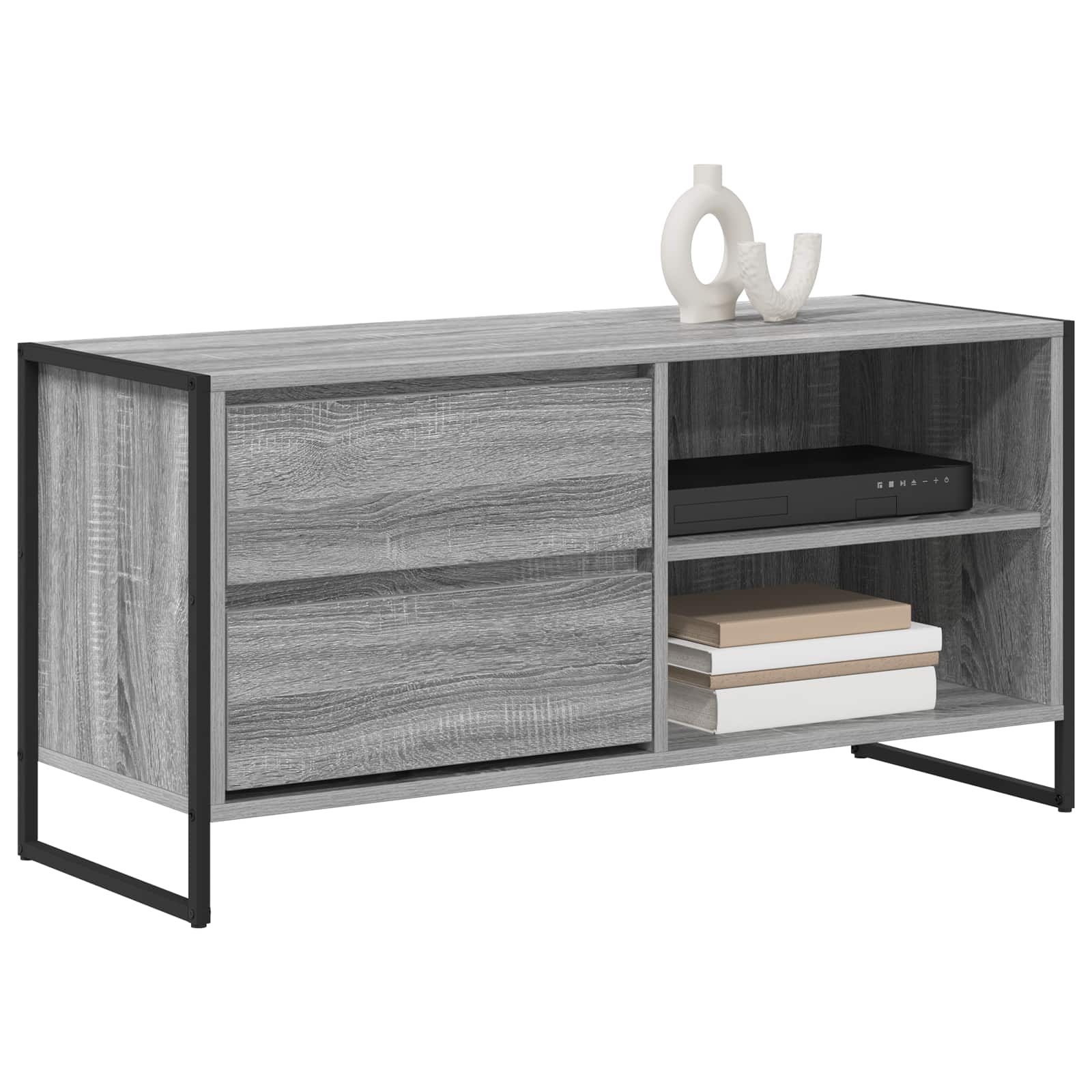 Meuble TV Gris Sonoma 100 x 36 x 49,5 cm Bois d'ingénierie - XIOS