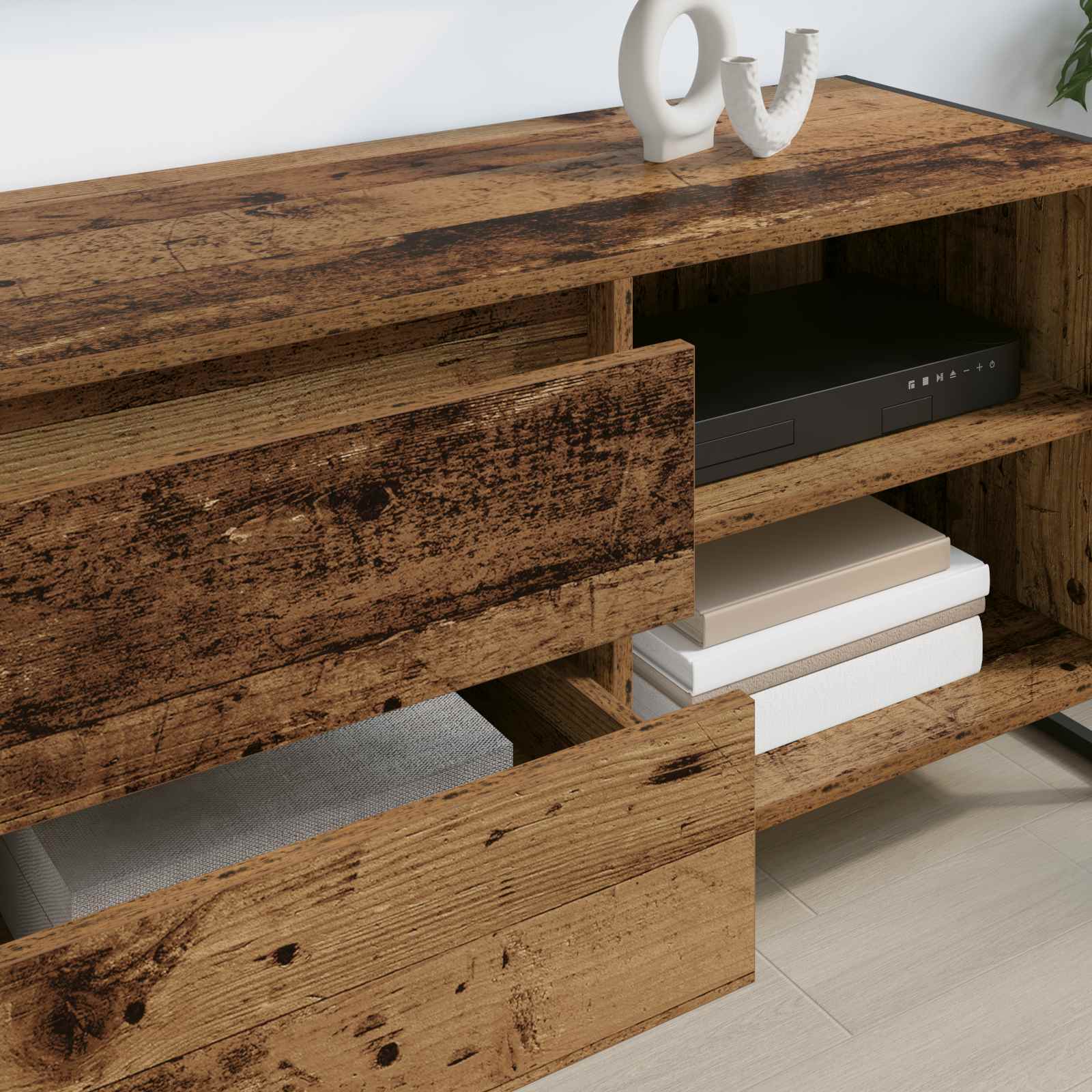 Meuble TV Bois Ancien 100 x 36 x 49,5 cm Bois d'ingénierie - XIOS