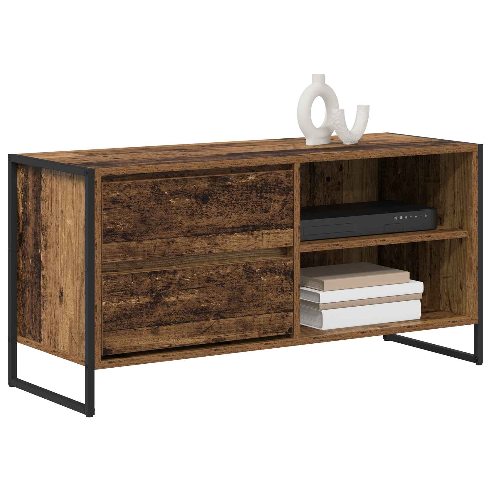 Meuble TV Bois Ancien 100 x 36 x 49,5 cm Bois d'ingénierie - XIOS