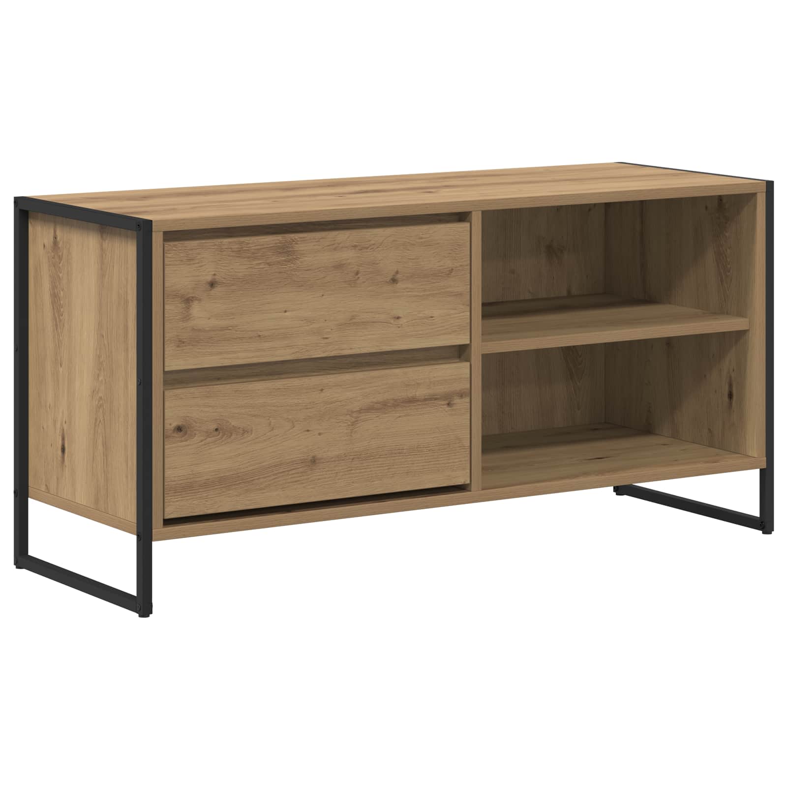 Meuble TV Chêne artisan 100 x 36 x 49,5 cm Bois d'ingénierie - XIOS