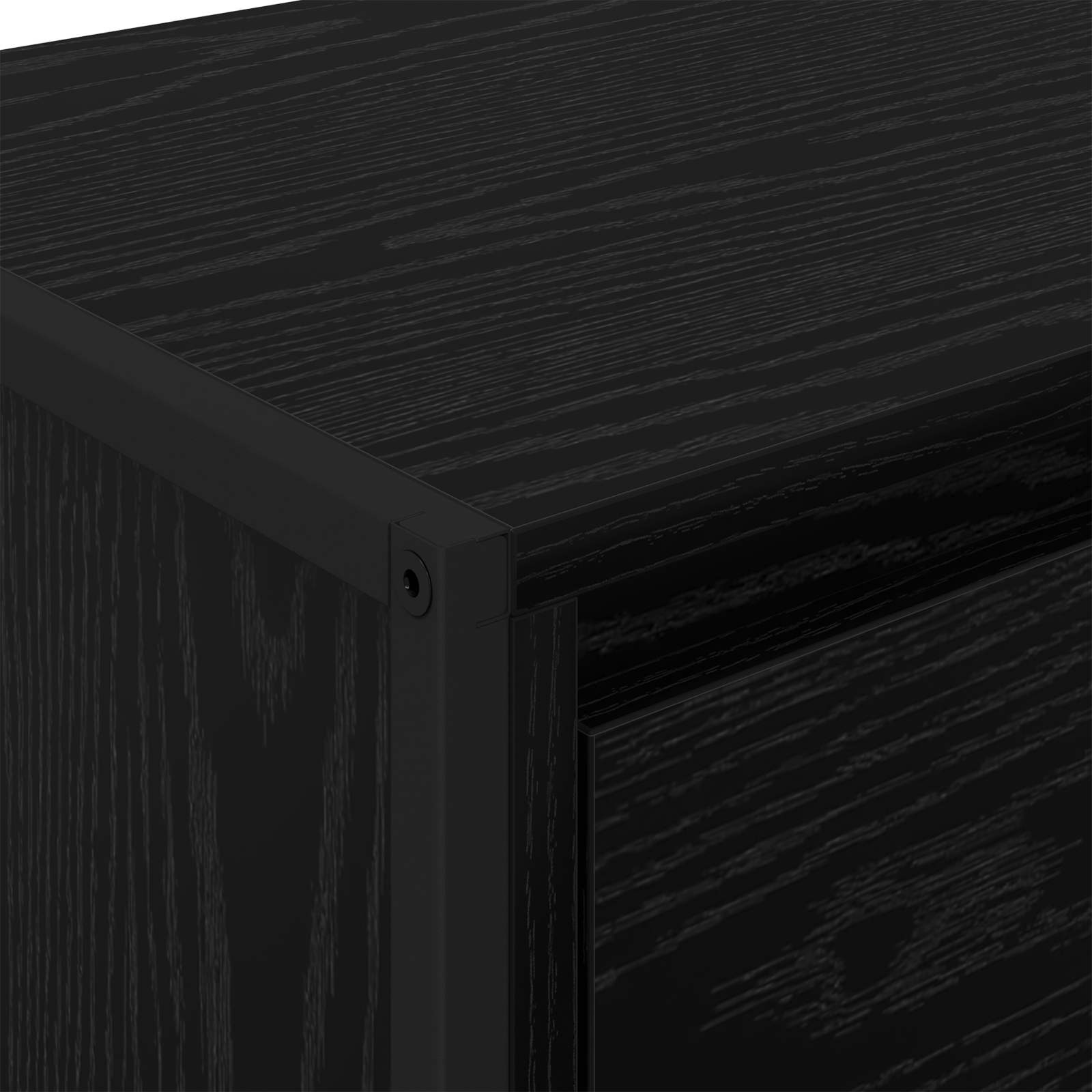 Buffet Chêne noir 81 x 36 x 150.5 cm Bois d'ingénierie - XIOS