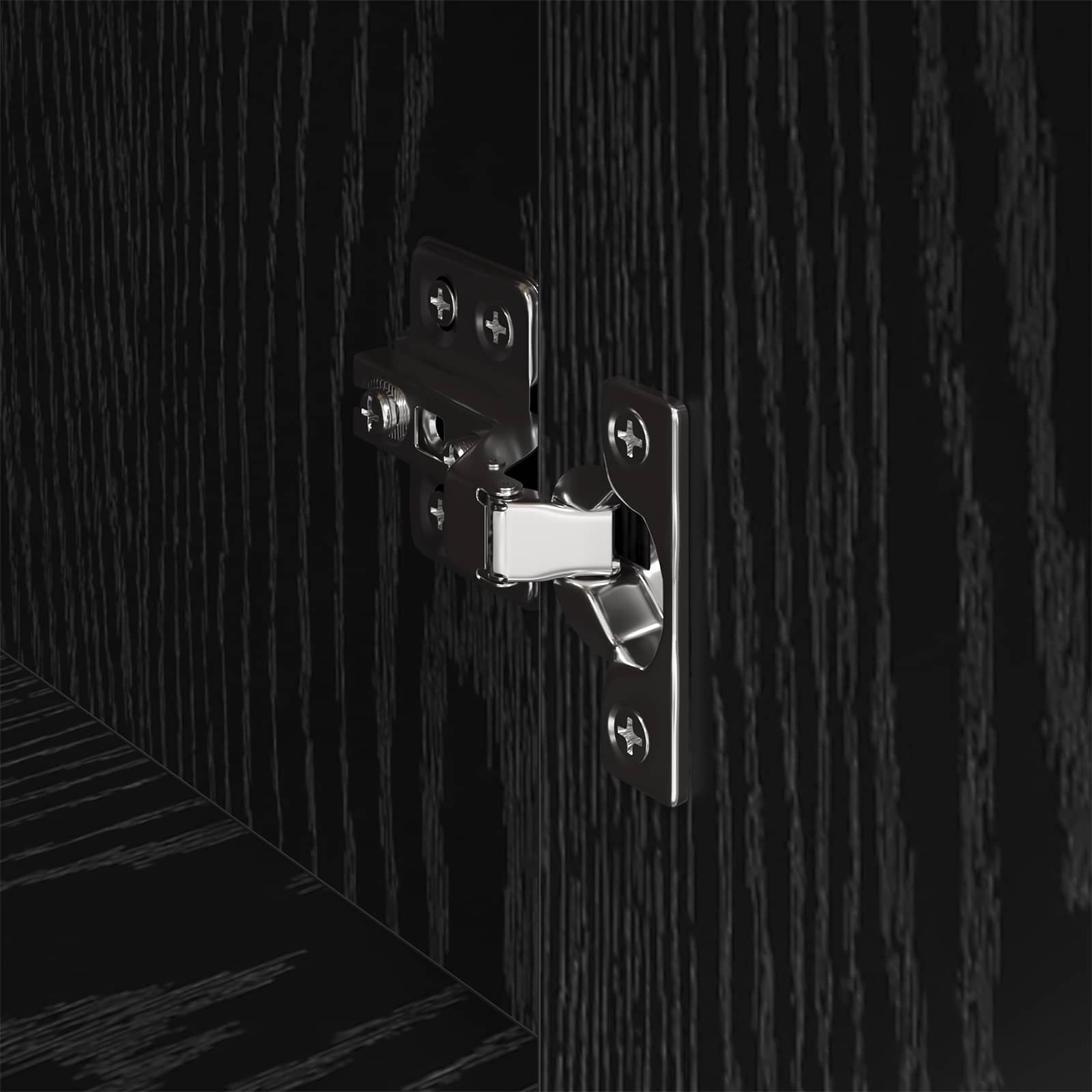 Buffet Chêne noir 81 x 36 x 150.5 cm Bois d'ingénierie - XIOS