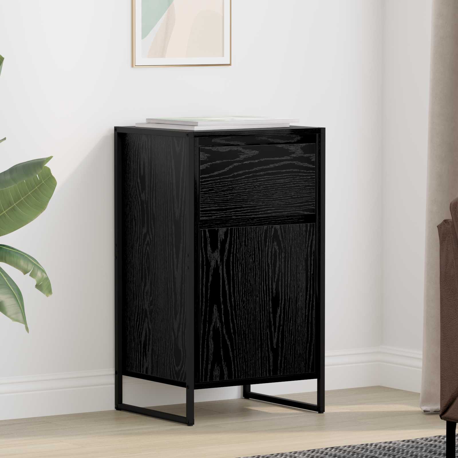 Buffet Chêne noir 81 x 36 x 150.5 cm Bois d'ingénierie - XIOS